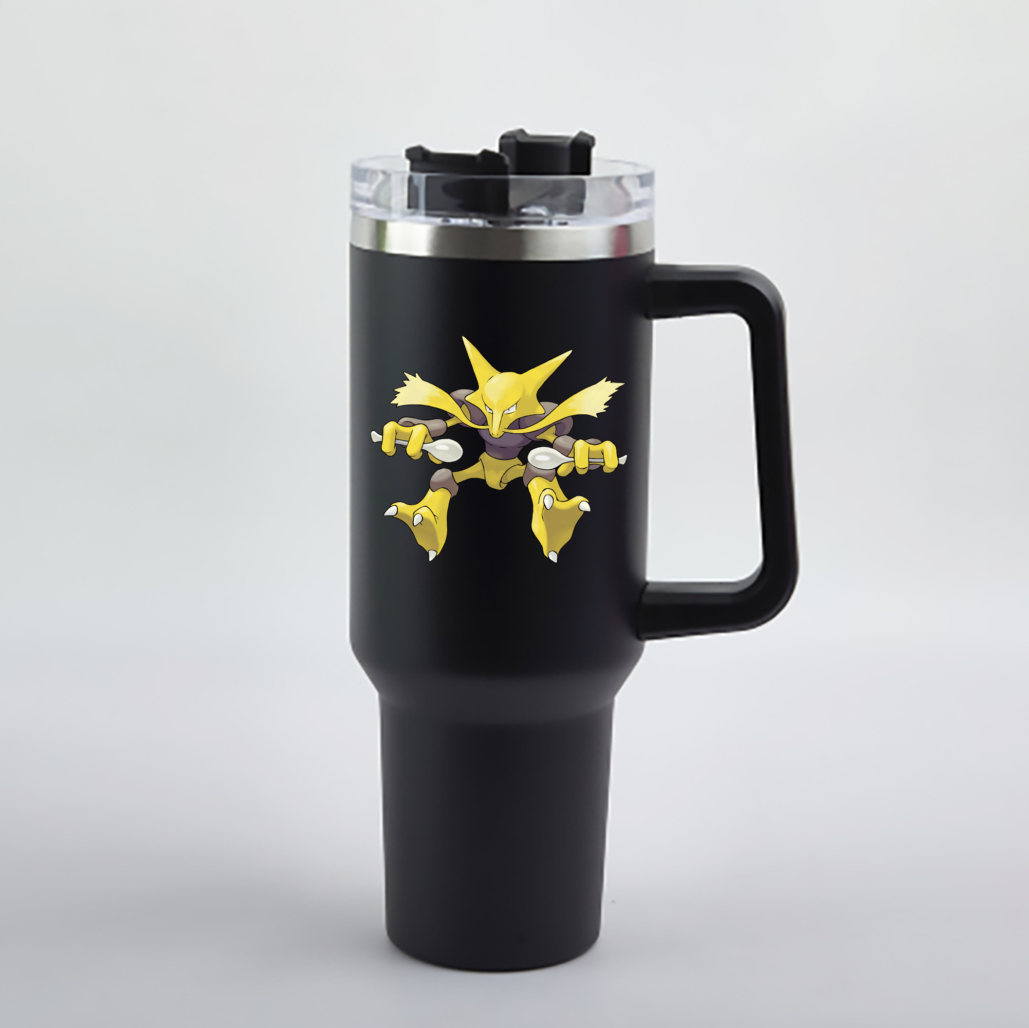 （画像用） ポケットモンスター Pokémon 1200mL車用タンブラー - クリスタルステッカー（プラスチックストロー付き）