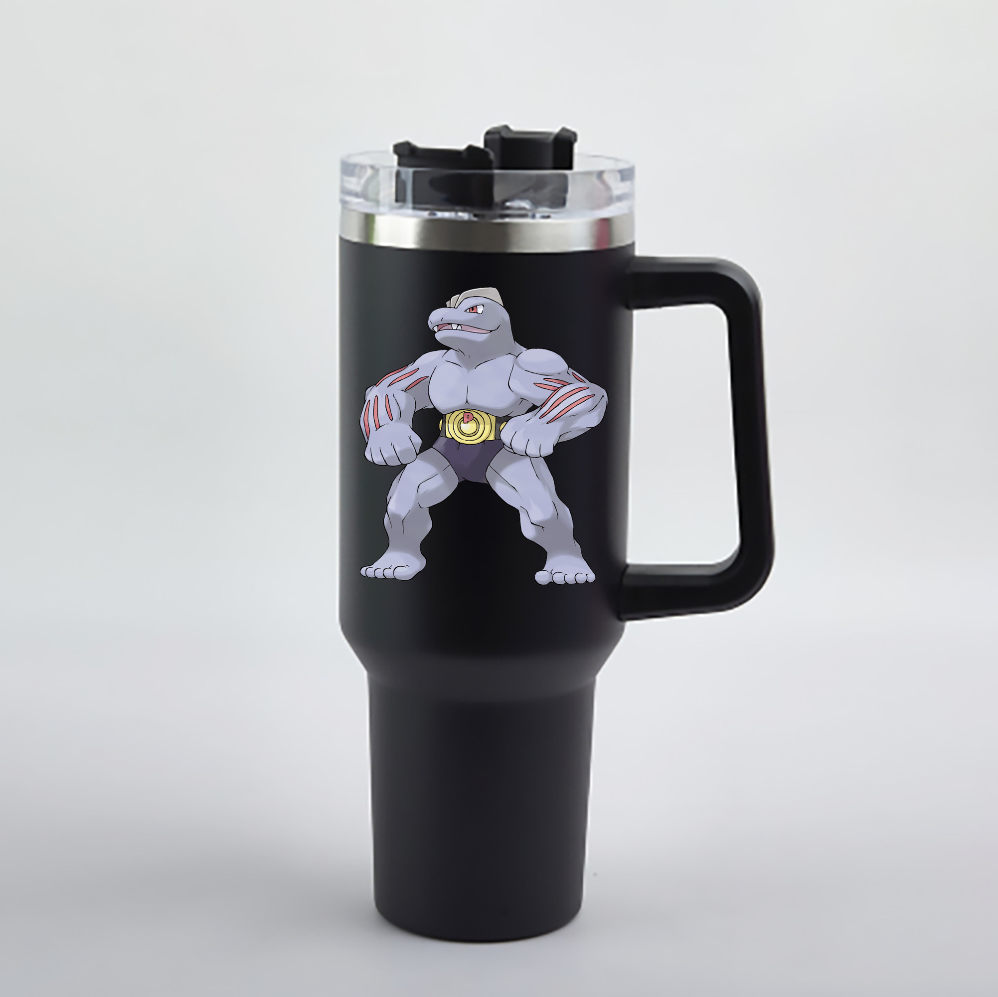 （画像用） ポケットモンスター Pokémon 1200mL車用タンブラー - クリスタルステッカー（プラスチックストロー付き）