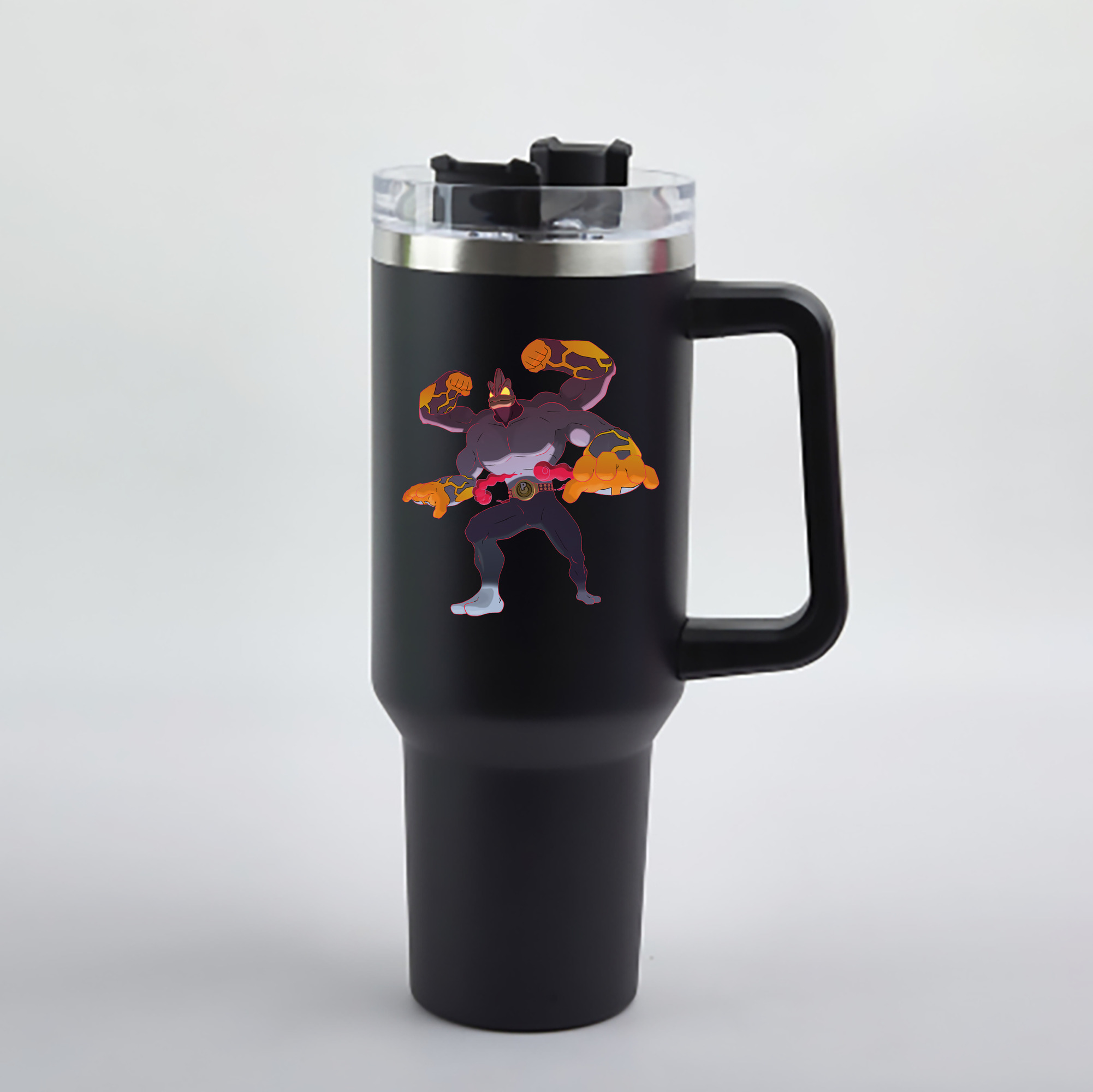 （画像用） ポケットモンスター Pokémon 1200mL車用タンブラー - クリスタルステッカー（プラスチックストロー付き）