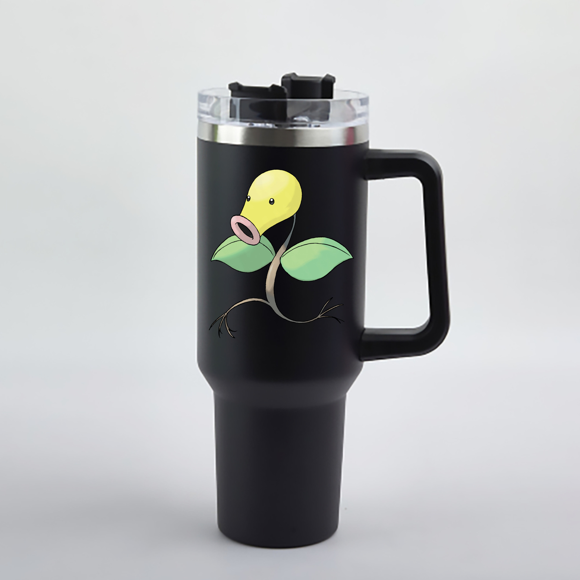（画像用） ポケットモンスター Pokémon 1200mL車用タンブラー - クリスタルステッカー（プラスチックストロー付き）