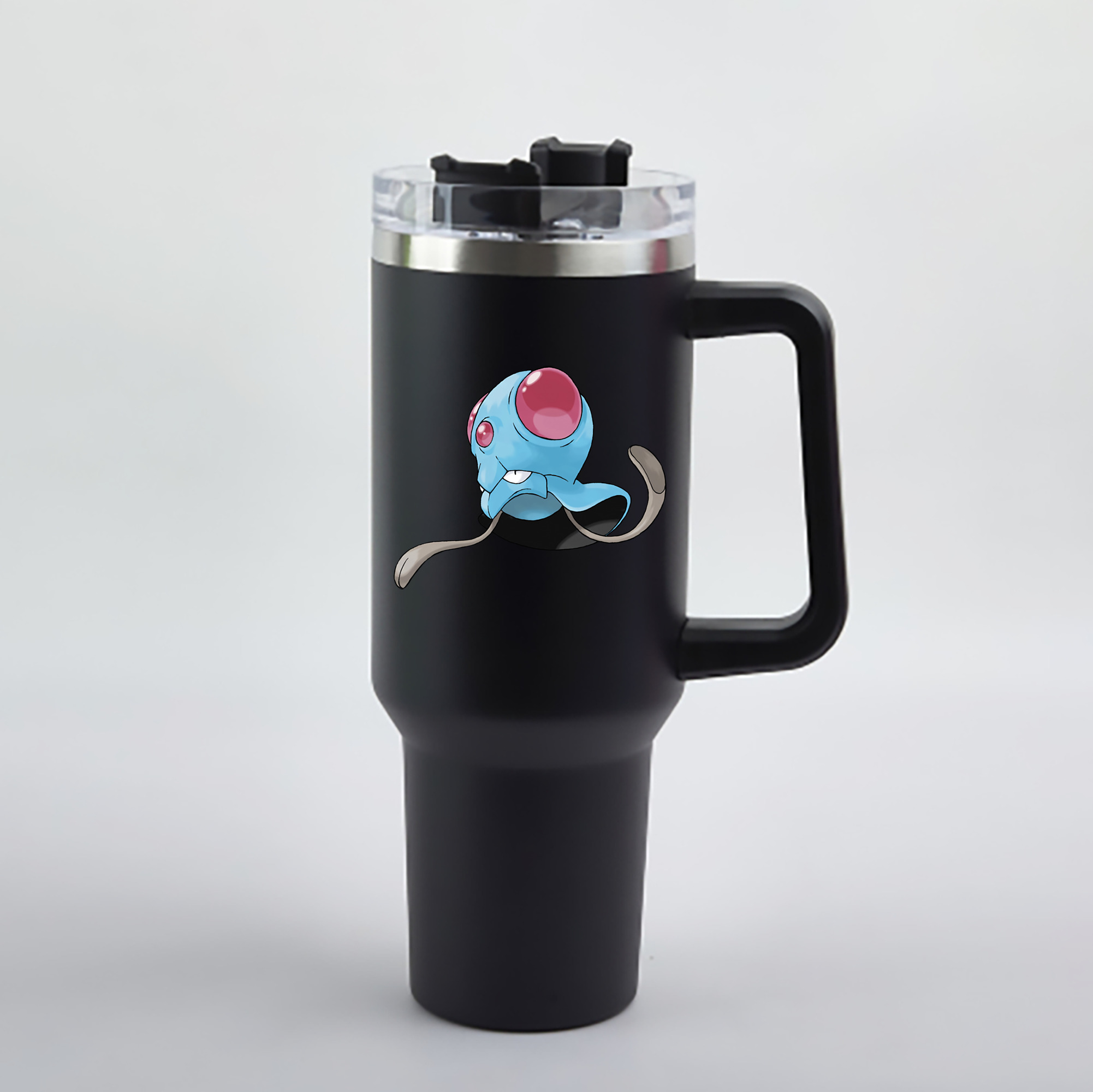（画像用） ポケットモンスター Pokémon 1200mL車用タンブラー - クリスタルステッカー（プラスチックストロー付き）