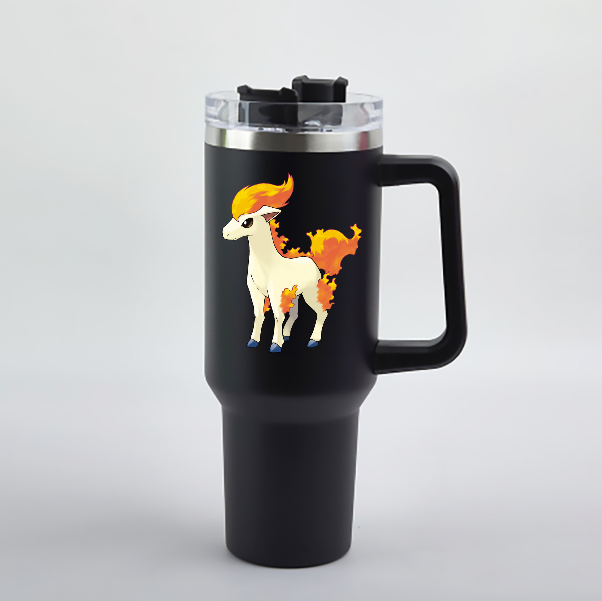 （画像用） ポケットモンスター Pokémon 1200mL車用タンブラー - クリスタルステッカー（プラスチックストロー付き）