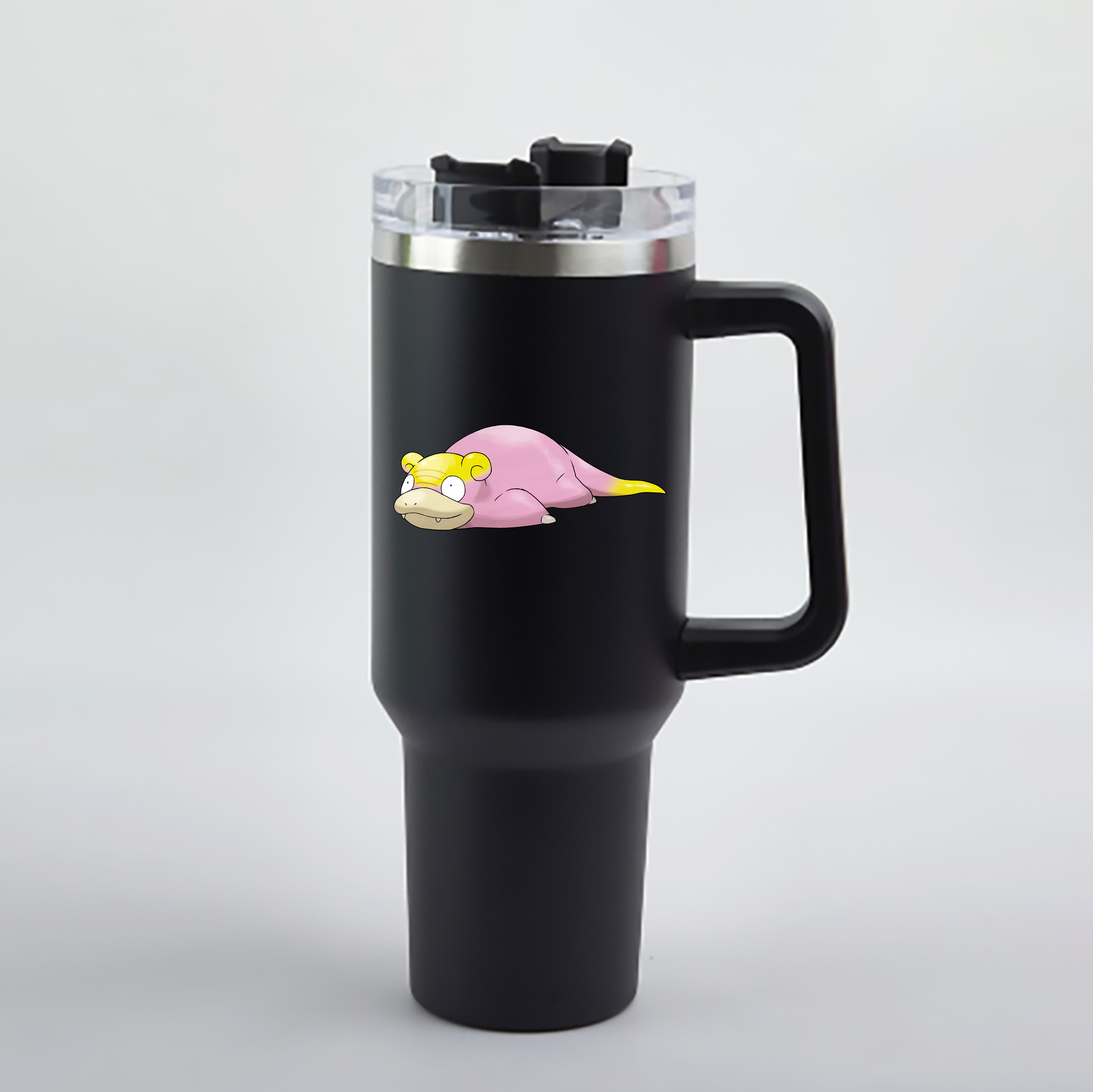 （画像用） ポケットモンスター Pokémon 1200mL車用タンブラー - クリスタルステッカー（プラスチックストロー付き）