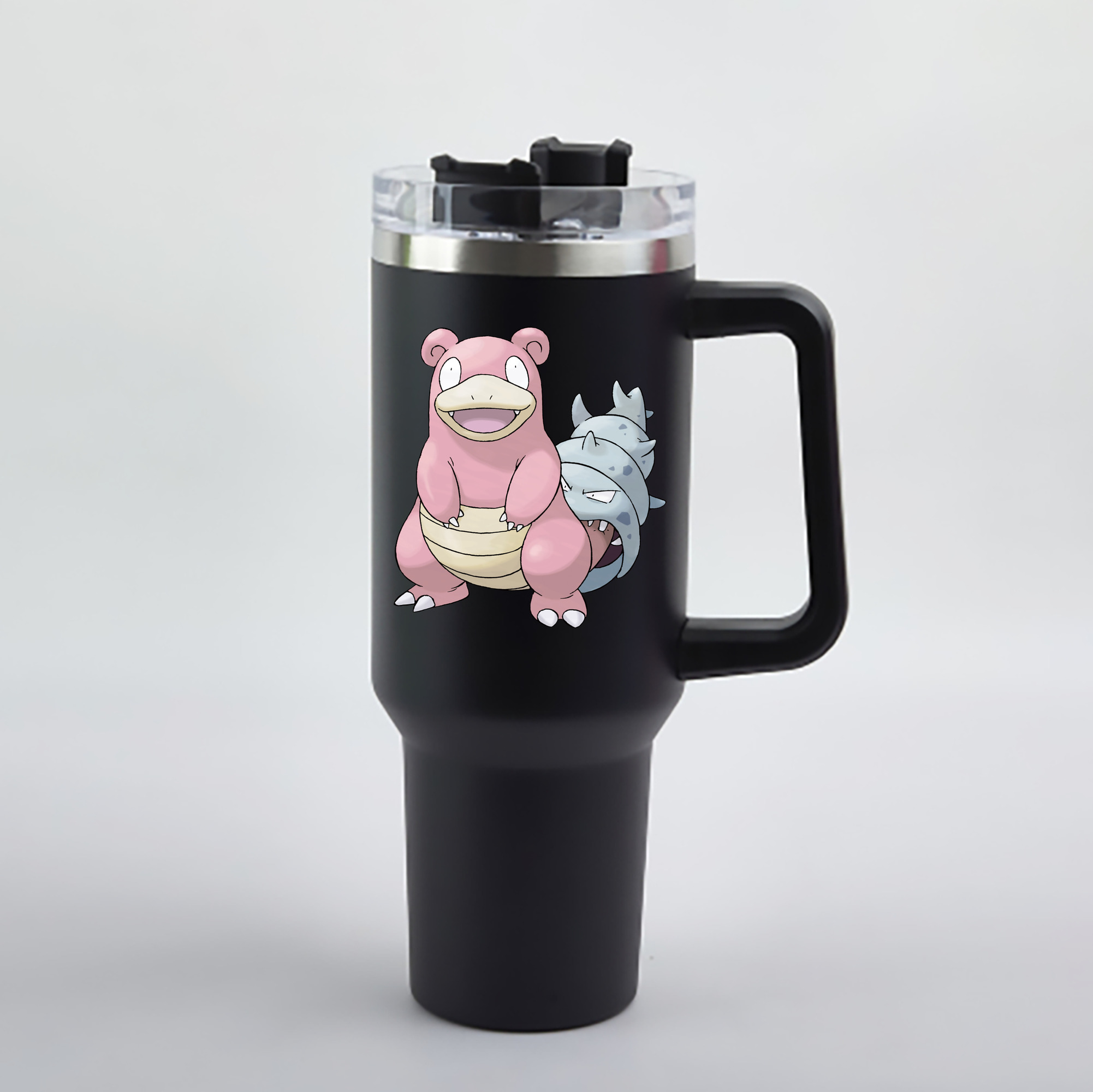 （画像用） ポケットモンスター Pokémon 1200mL車用タンブラー - クリスタルステッカー（プラスチックストロー付き）