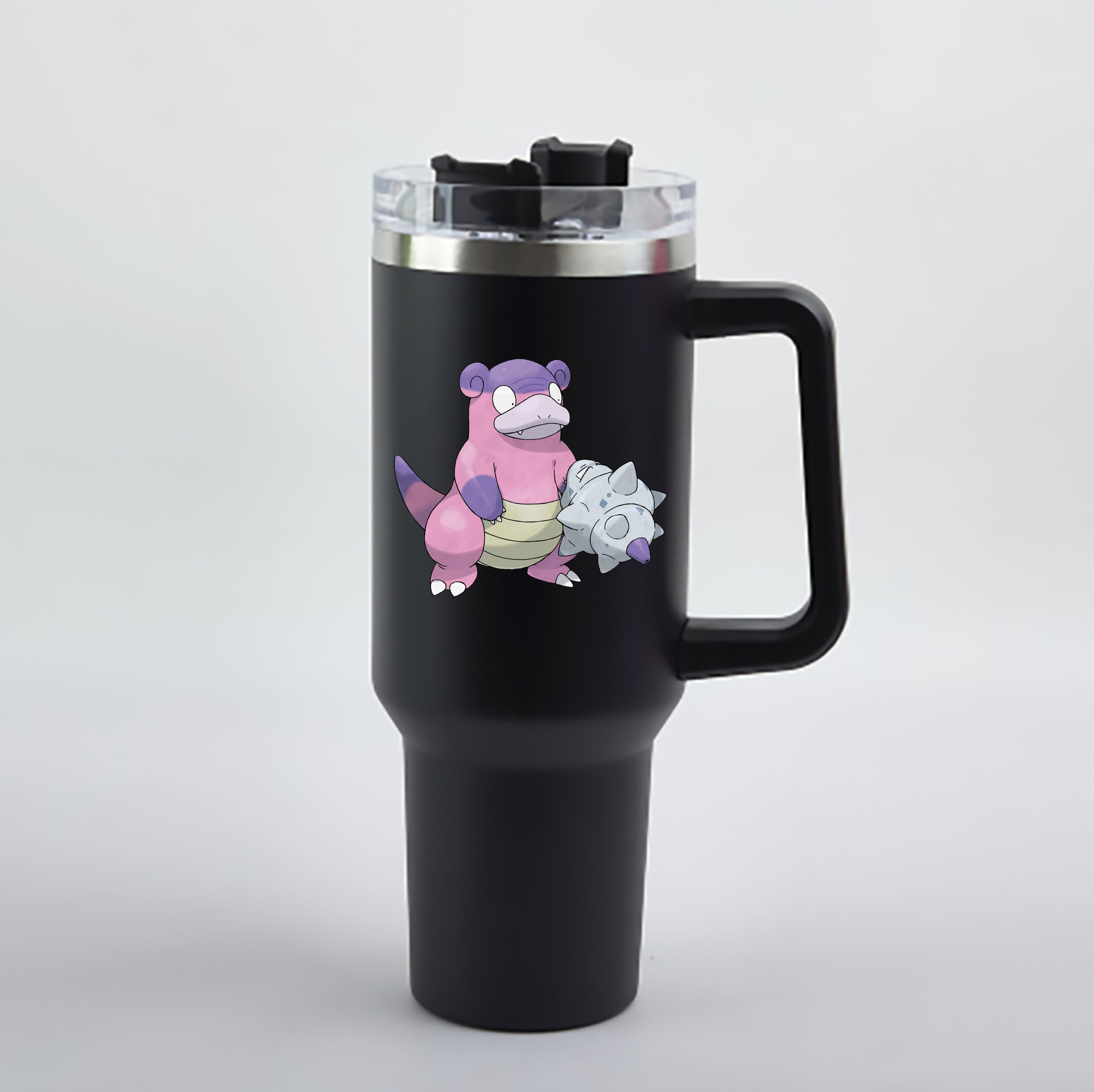 （画像用） ポケットモンスター Pokémon 1200mL車用タンブラー - クリスタルステッカー（プラスチックストロー付き）