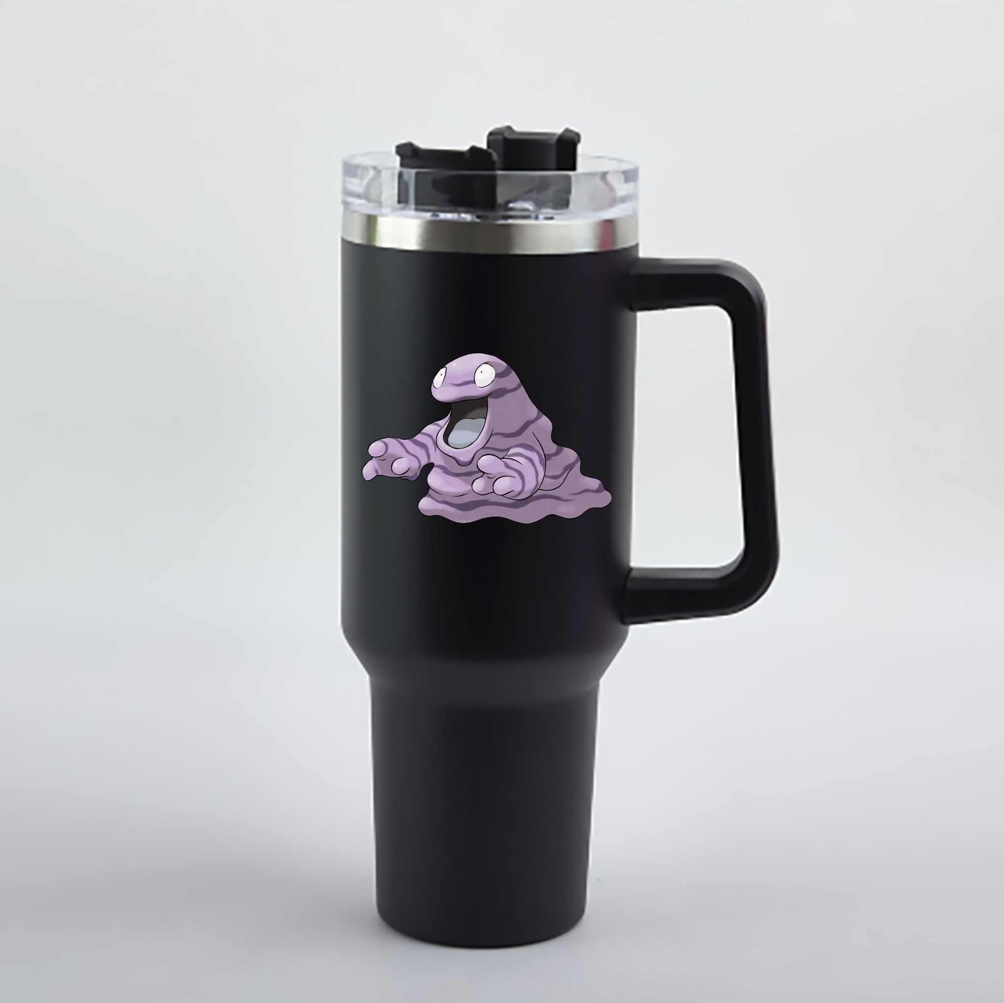 （画像用） ポケットモンスター Pokémon 1200mL車用タンブラー - クリスタルステッカー（プラスチックストロー付き）