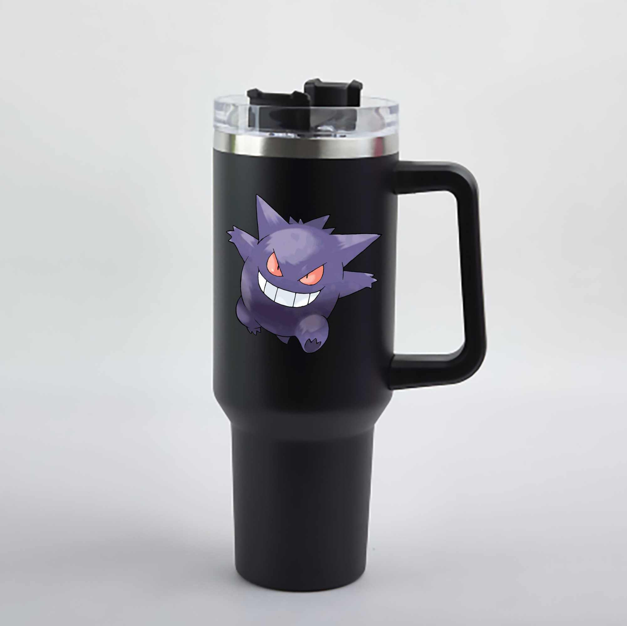 （画像用） ポケットモンスター Pokémon 1200mL車用タンブラー - クリスタルステッカー（プラスチックストロー付き）