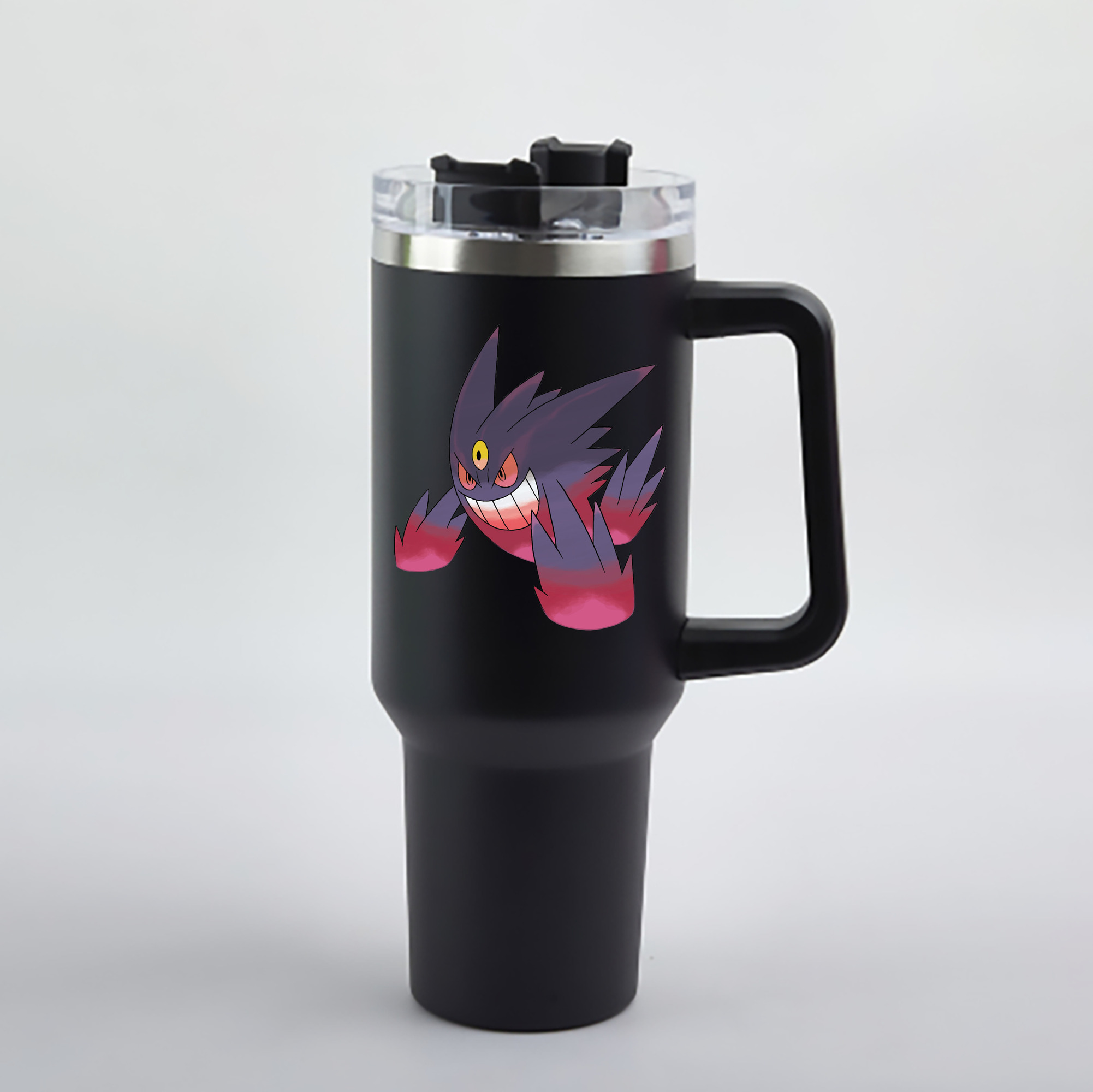 （画像用） ポケットモンスター Pokémon 1200mL車用タンブラー - クリスタルステッカー（プラスチックストロー付き）