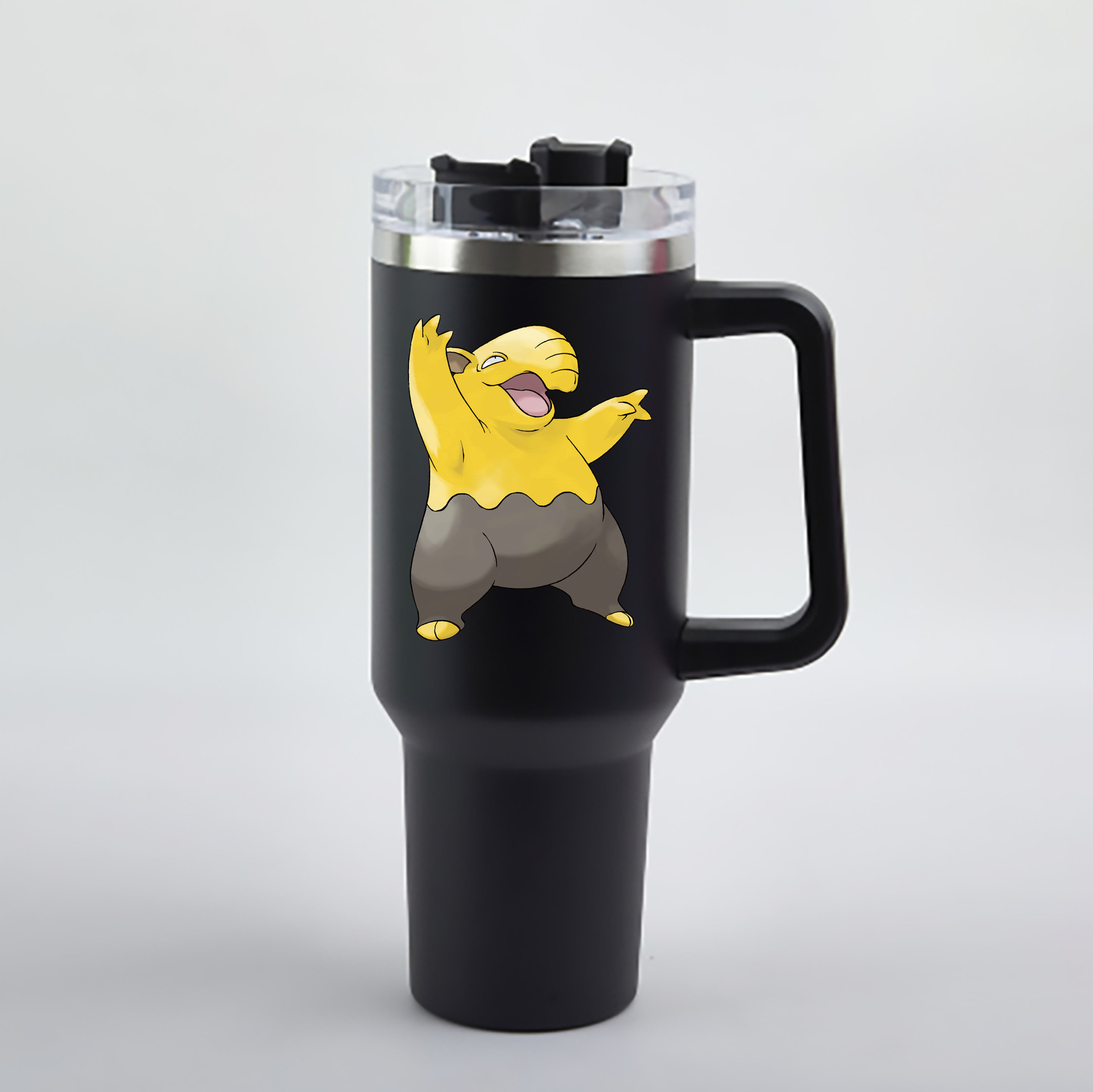 （画像用） ポケットモンスター Pokémon 1200mL車用タンブラー - クリスタルステッカー（プラスチックストロー付き）
