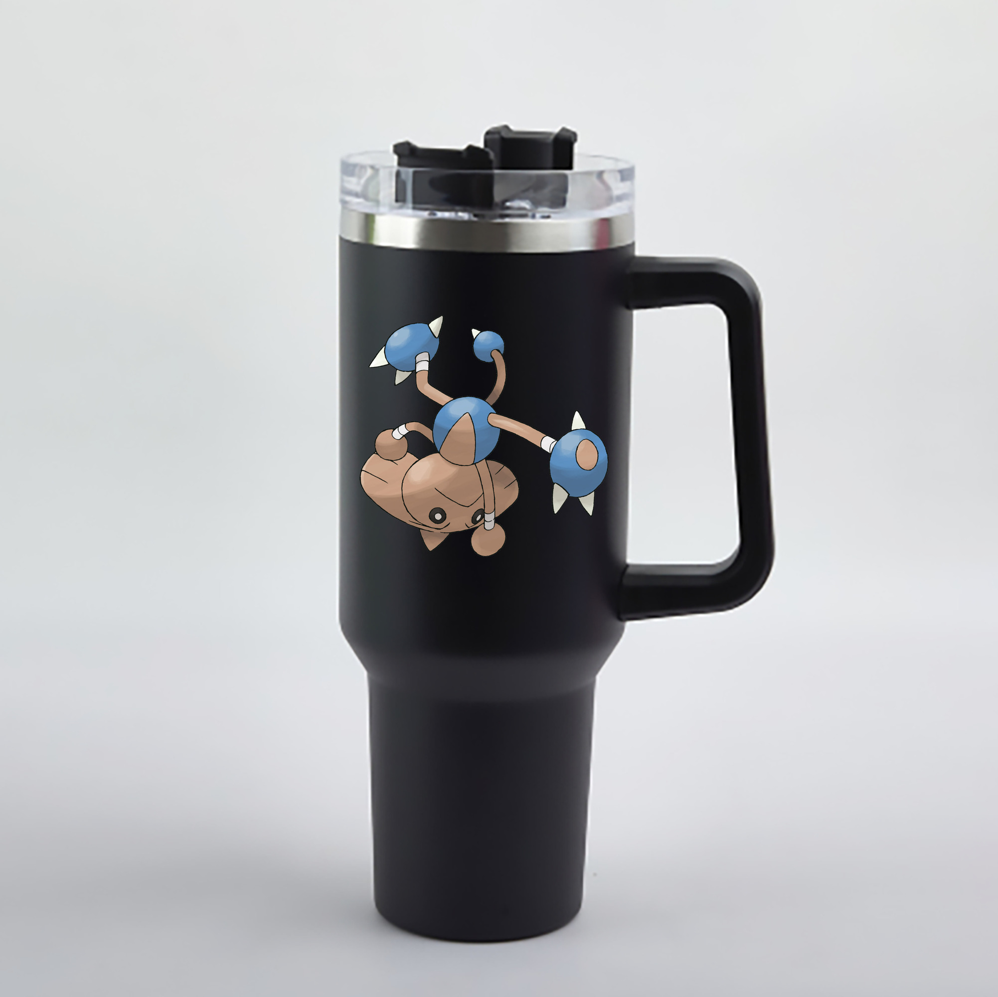 （画像用） ポケットモンスター Pokémon 1200mL車用タンブラー - クリスタルステッカー（プラスチックストロー付き）