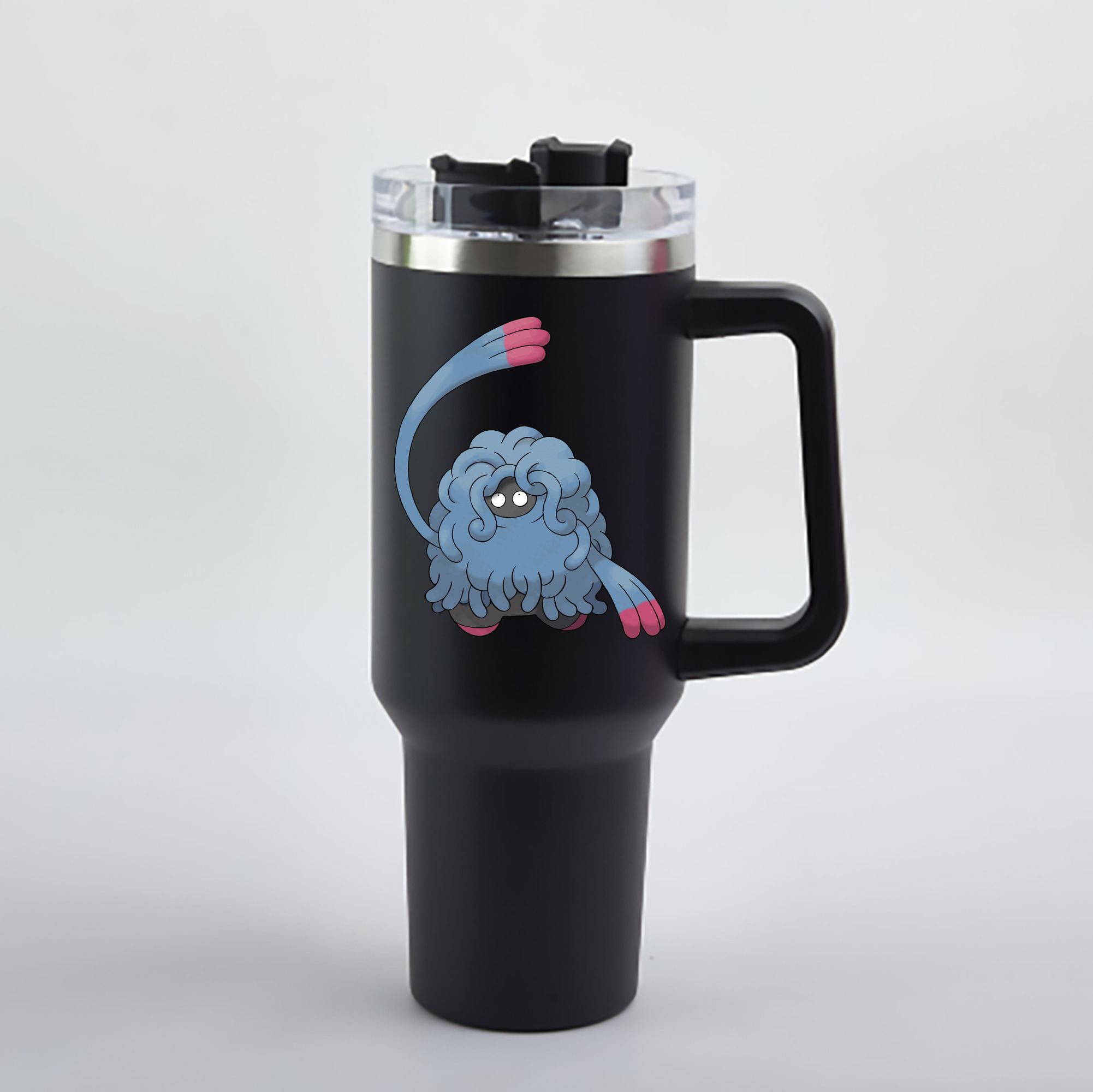（画像用） ポケットモンスター Pokémon 1200mL車用タンブラー - クリスタルステッカー（プラスチックストロー付き）