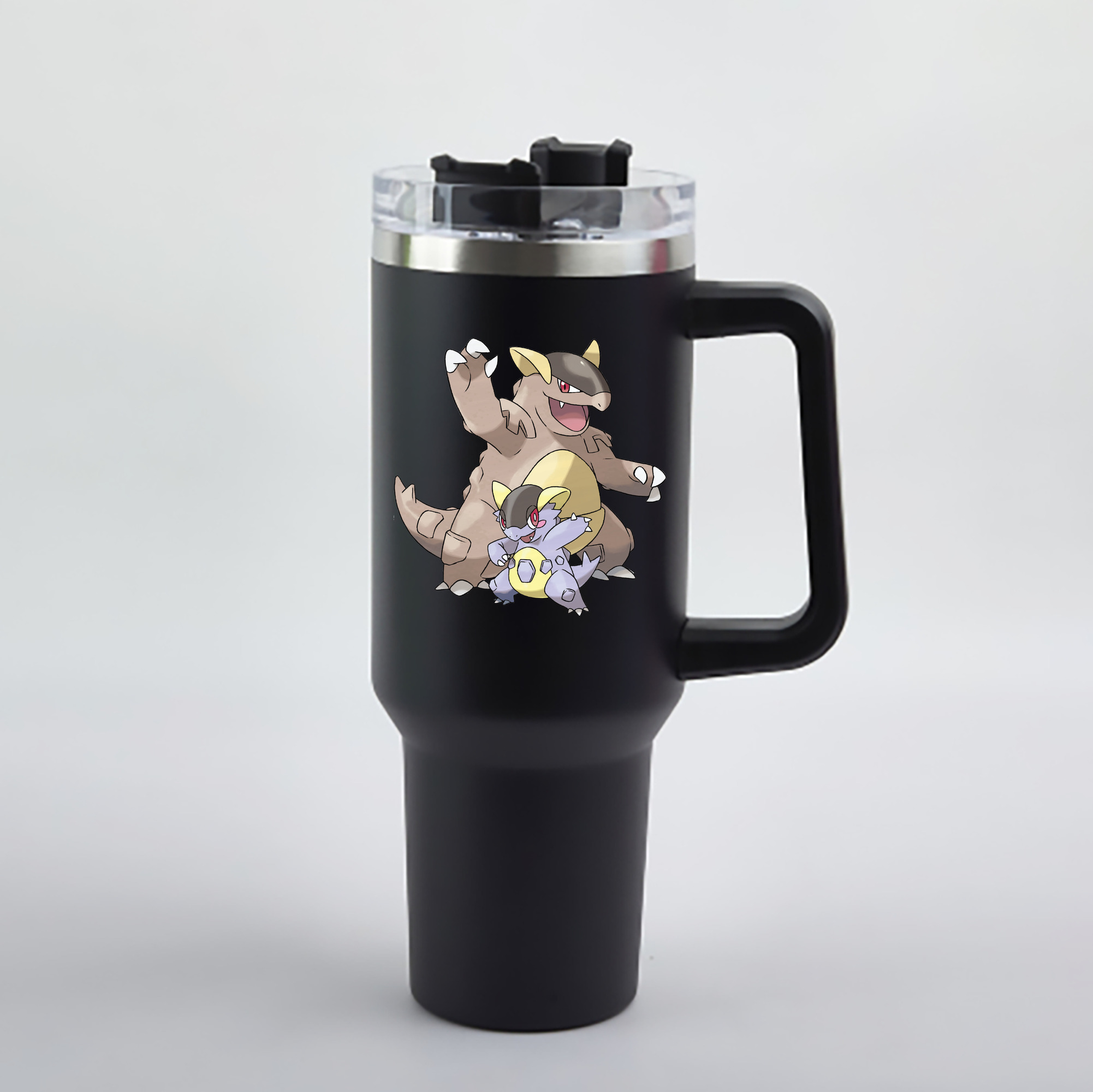 （画像用） ポケットモンスター Pokémon 1200mL車用タンブラー - クリスタルステッカー（プラスチックストロー付き）