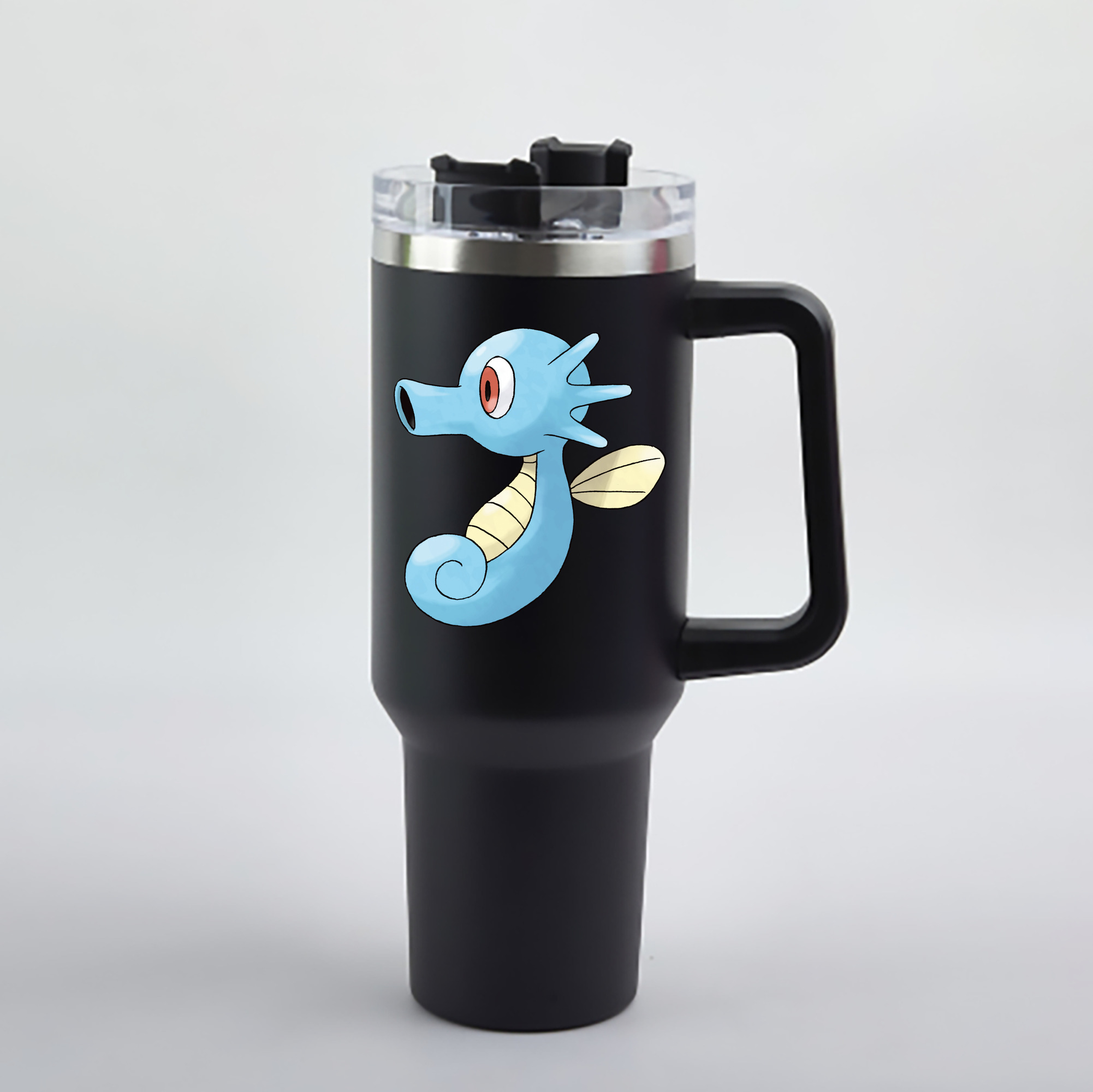 （画像用） ポケットモンスター Pokémon 1200mL車用タンブラー - クリスタルステッカー（プラスチックストロー付き）