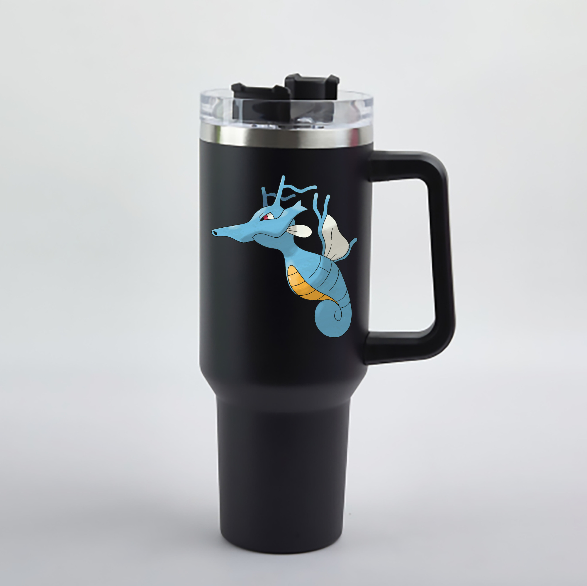 （画像用） ポケットモンスター Pokémon 1200mL車用タンブラー - クリスタルステッカー（プラスチックストロー付き）