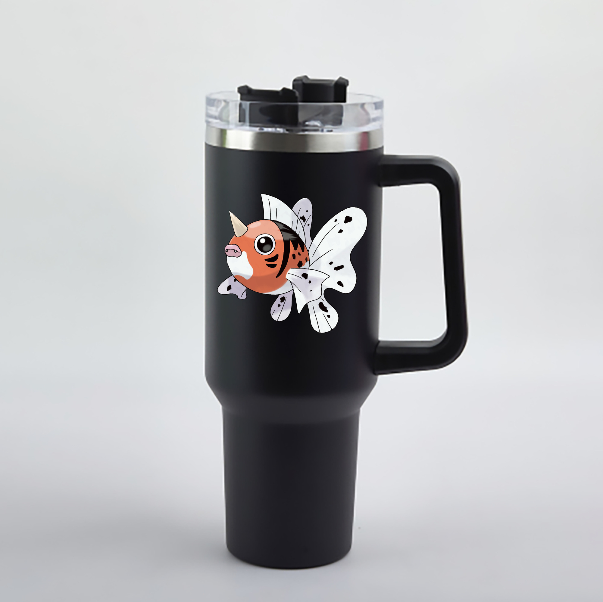 （画像用） ポケットモンスター Pokémon 1200mL車用タンブラー - クリスタルステッカー（プラスチックストロー付き）