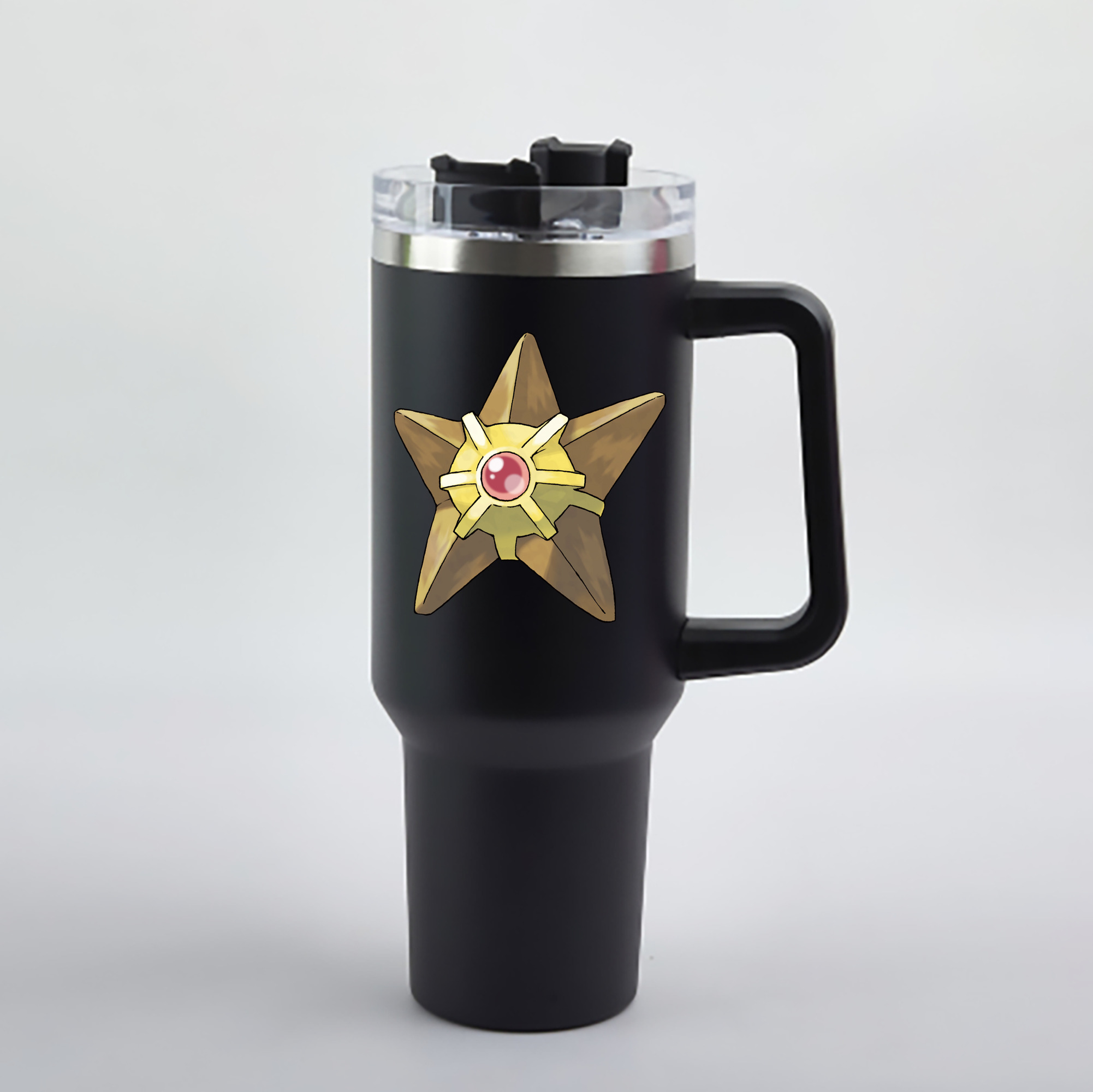 （画像用） ポケットモンスター Pokémon 1200mL車用タンブラー - クリスタルステッカー（プラスチックストロー付き）
