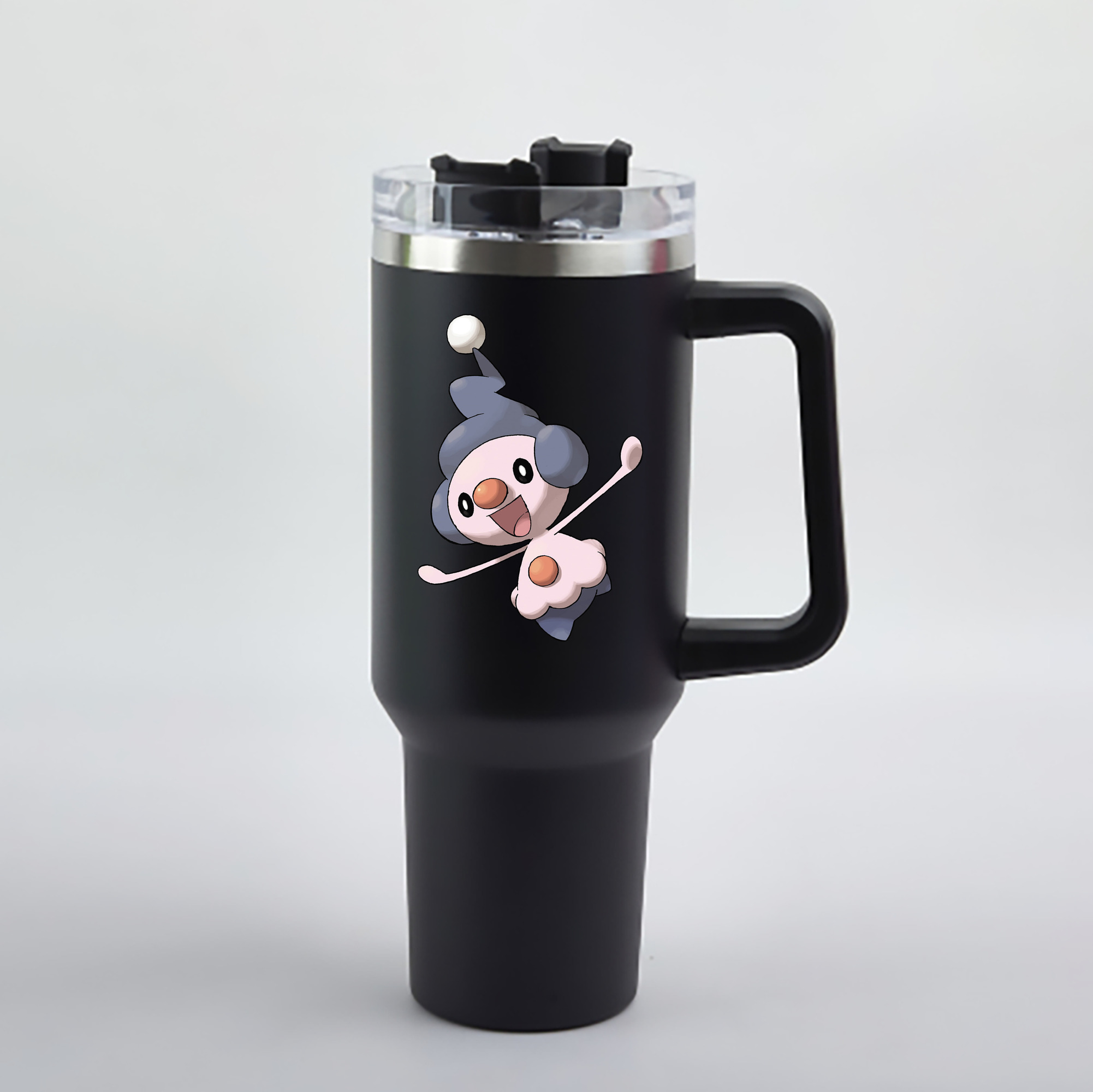 （画像用） ポケットモンスター Pokémon 1200mL車用タンブラー - クリスタルステッカー（プラスチックストロー付き）