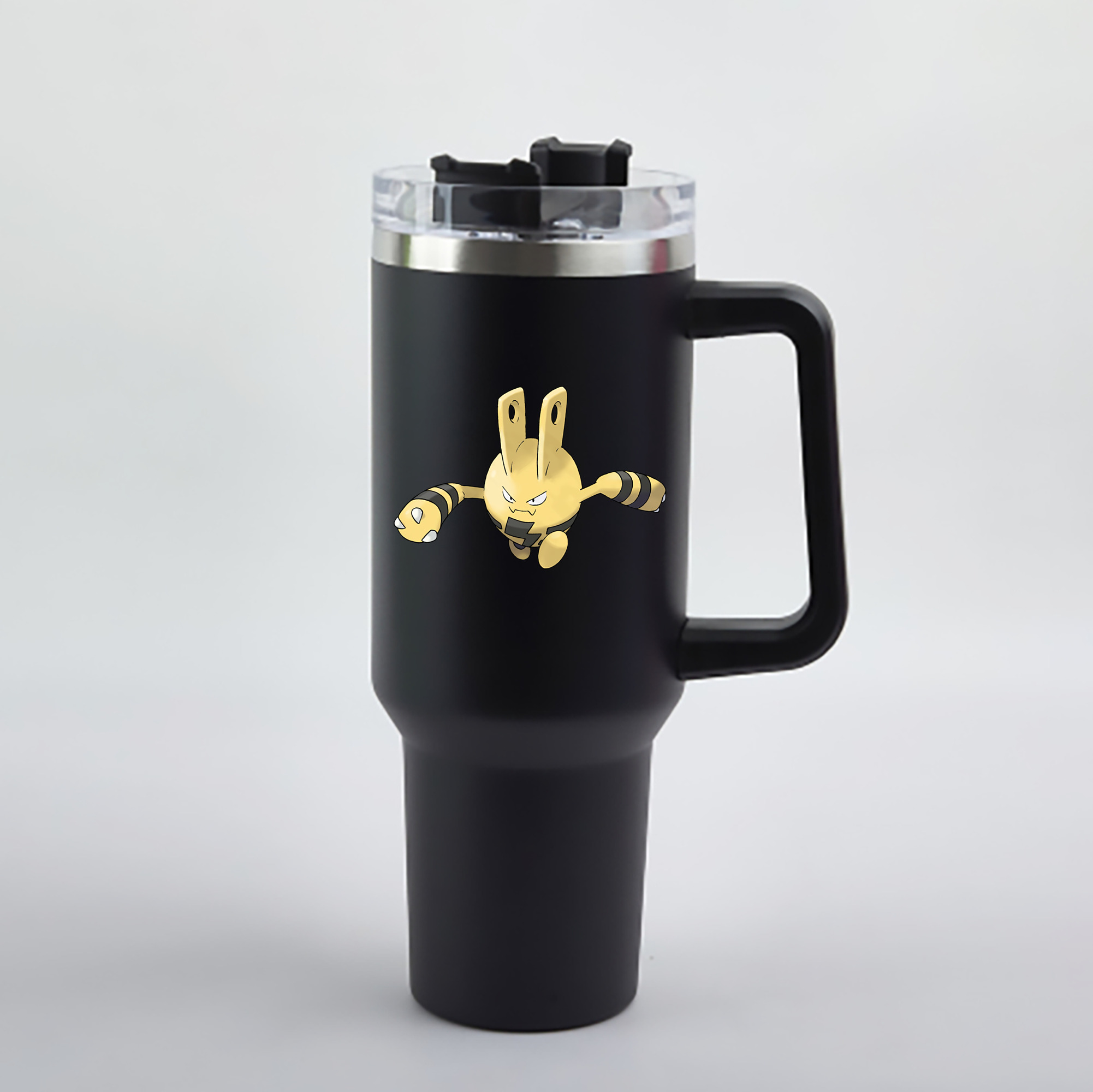 （画像用） ポケットモンスター Pokémon 1200mL車用タンブラー - クリスタルステッカー（プラスチックストロー付き）