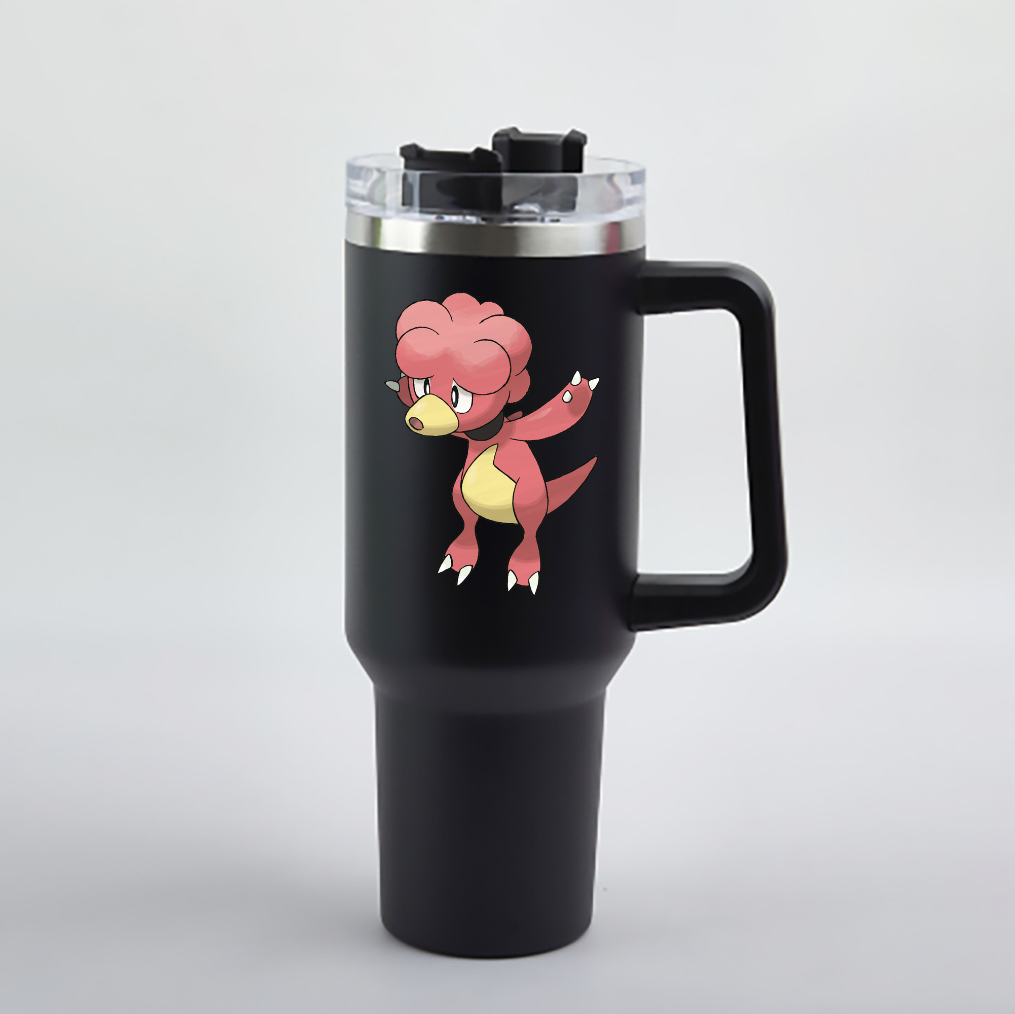 （画像用） ポケットモンスター Pokémon 1200mL車用タンブラー - クリスタルステッカー（プラスチックストロー付き）