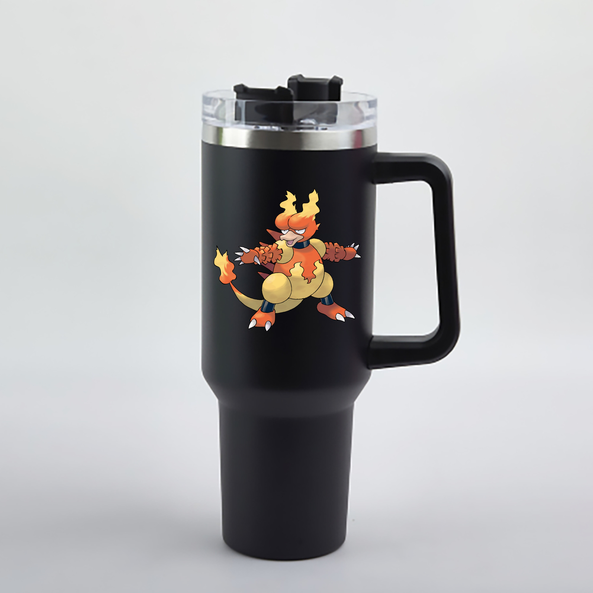 （画像用） ポケットモンスター Pokémon 1200mL車用タンブラー - クリスタルステッカー（プラスチックストロー付き）