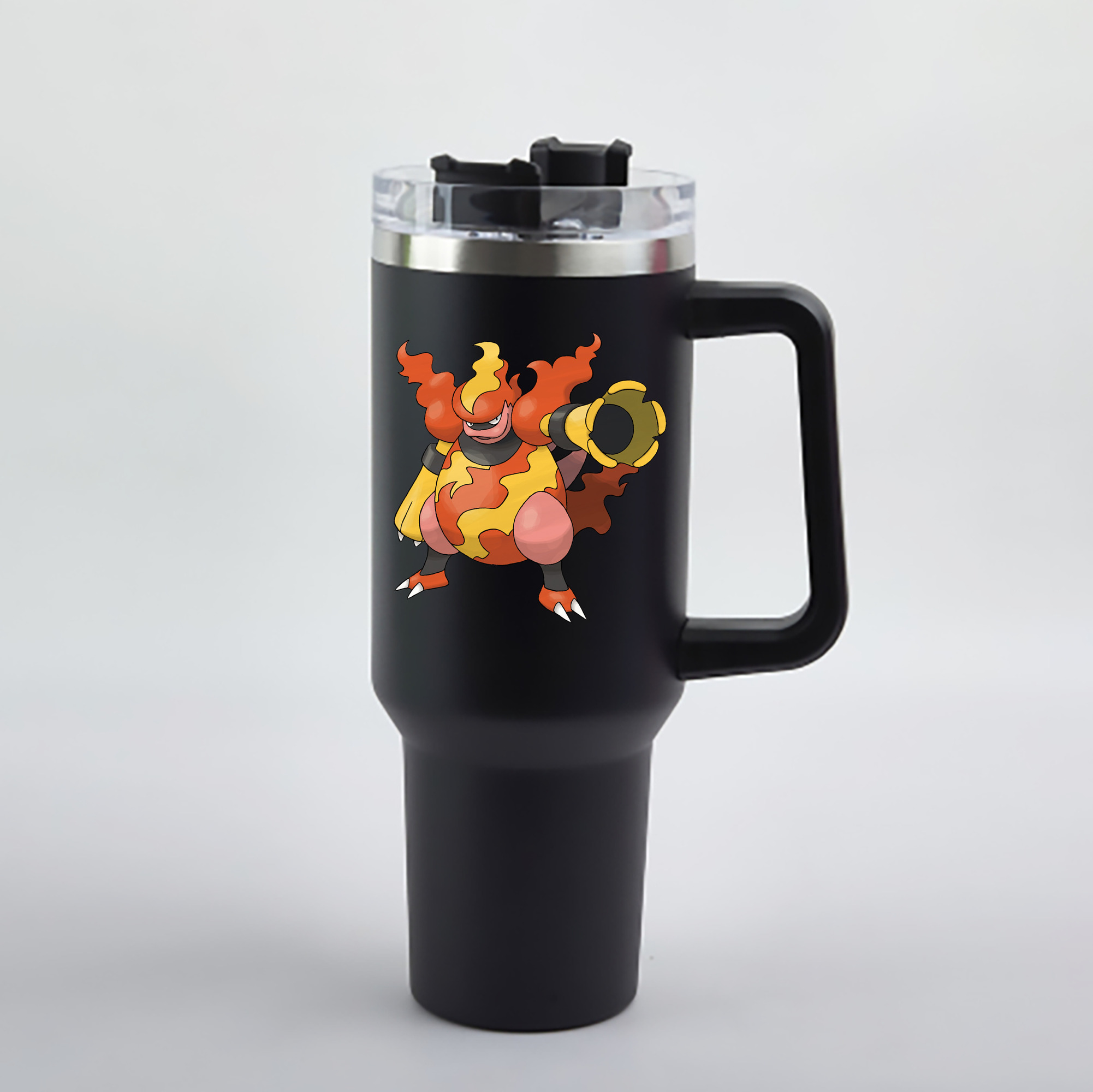 （画像用） ポケットモンスター Pokémon 1200mL車用タンブラー - クリスタルステッカー（プラスチックストロー付き）