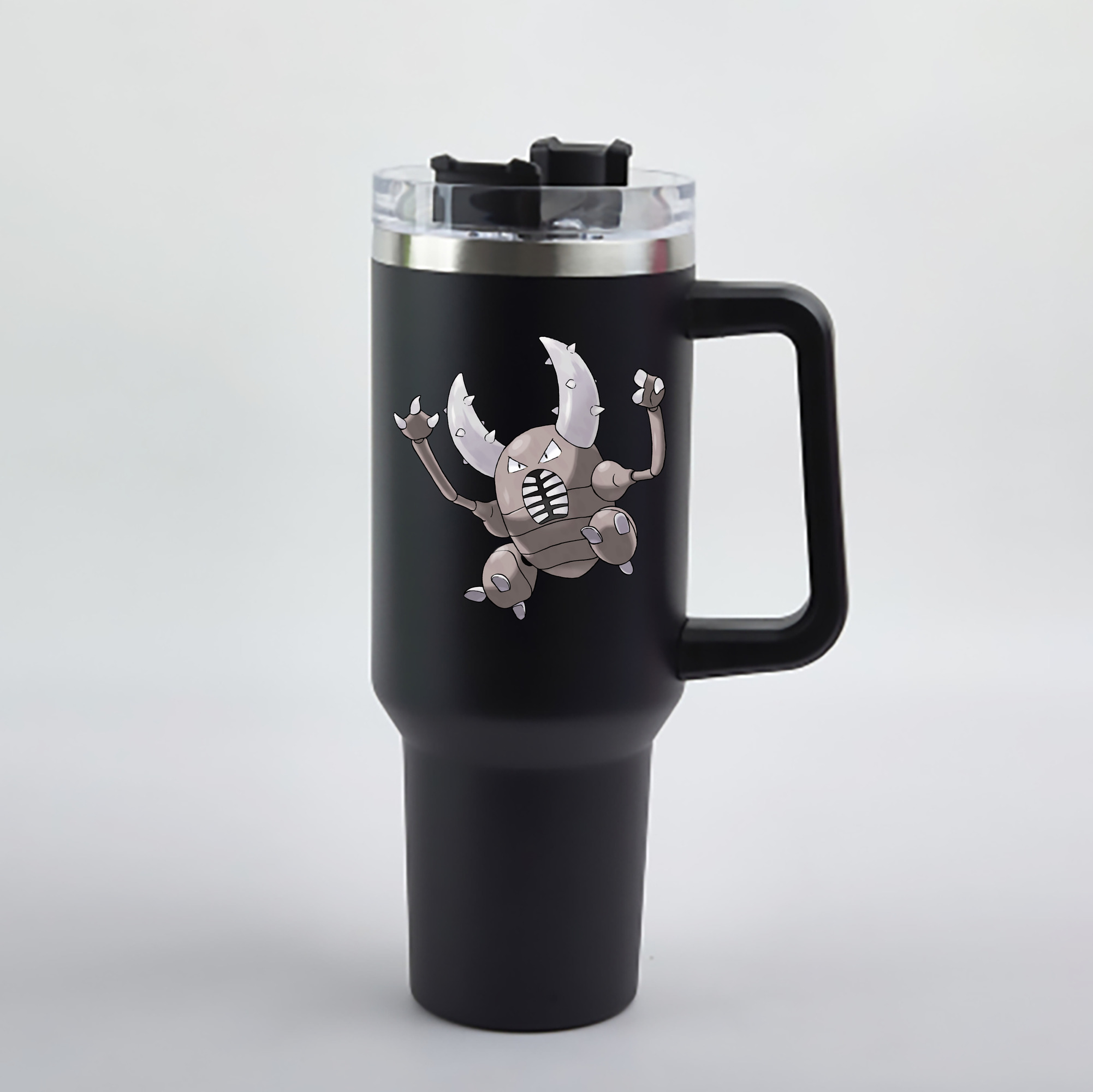 （画像用） ポケットモンスター Pokémon 1200mL車用タンブラー - クリスタルステッカー（プラスチックストロー付き）