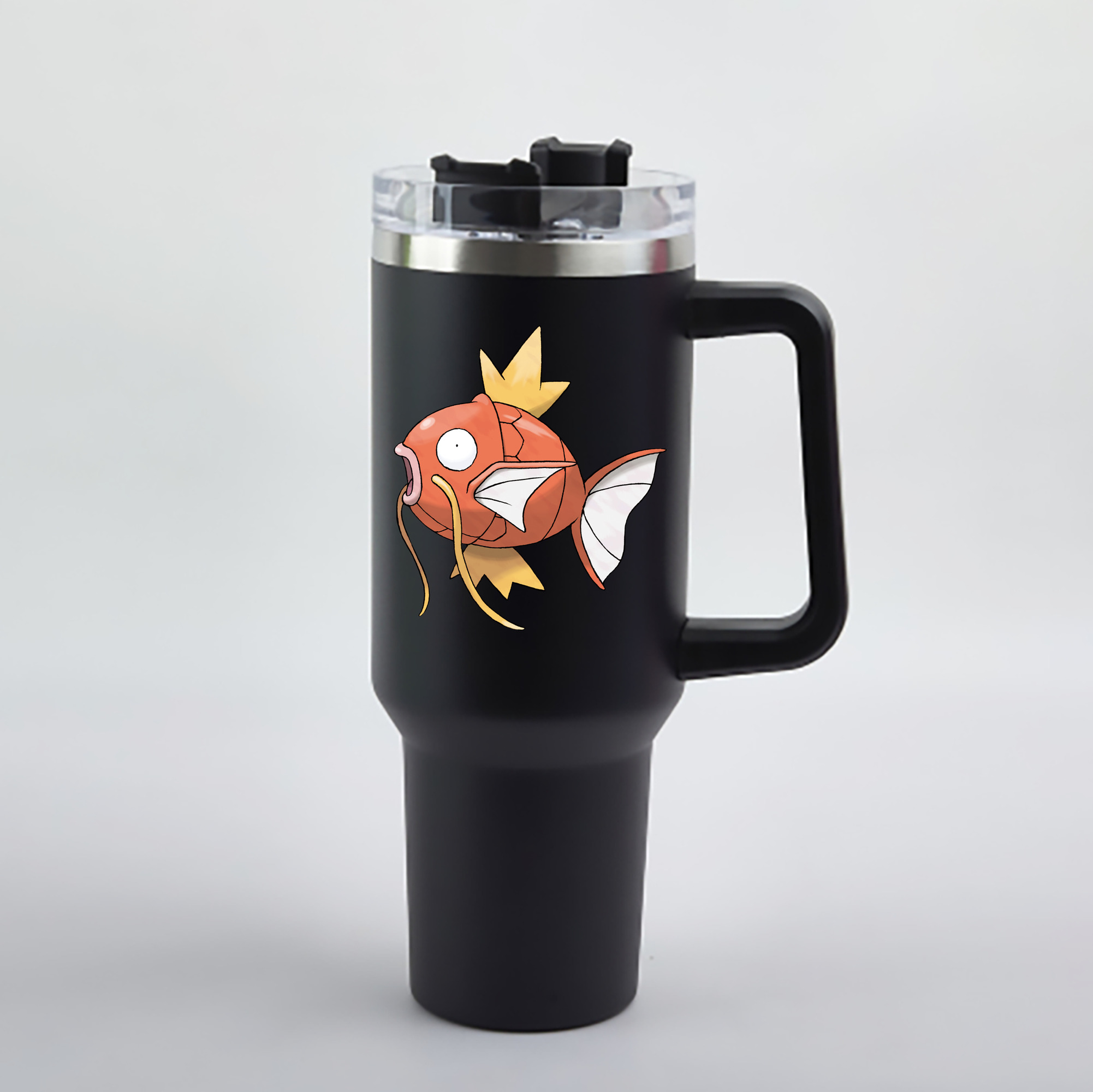 （画像用） ポケットモンスター Pokémon 1200mL車用タンブラー - クリスタルステッカー（プラスチックストロー付き）