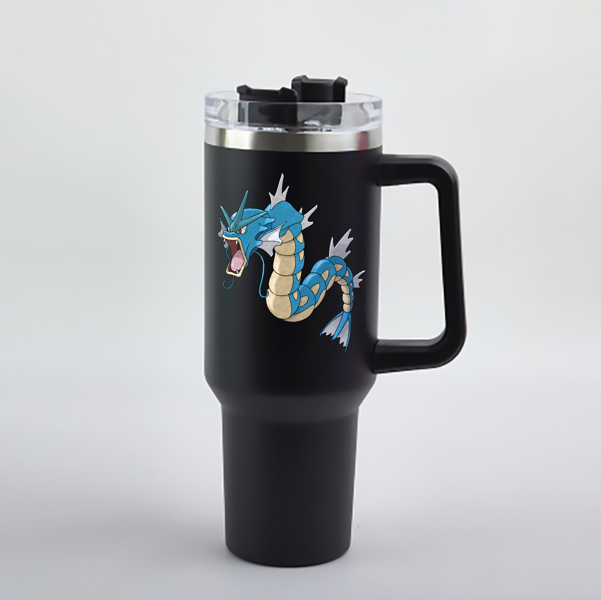 （画像用） ポケットモンスター Pokémon 1200mL車用タンブラー - クリスタルステッカー（プラスチックストロー付き）