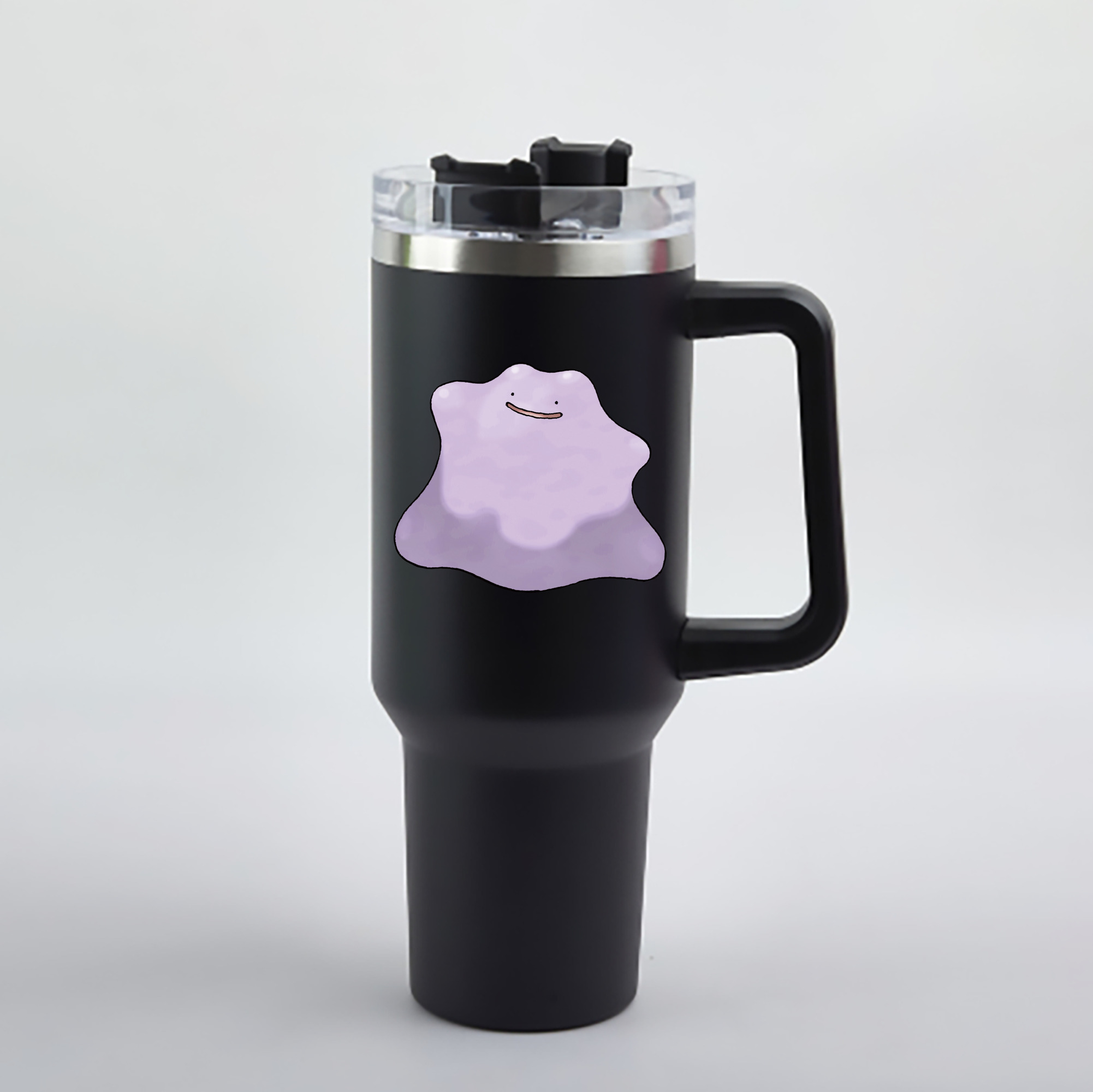 （画像用） ポケットモンスター Pokémon 1200mL車用タンブラー - クリスタルステッカー（プラスチックストロー付き）