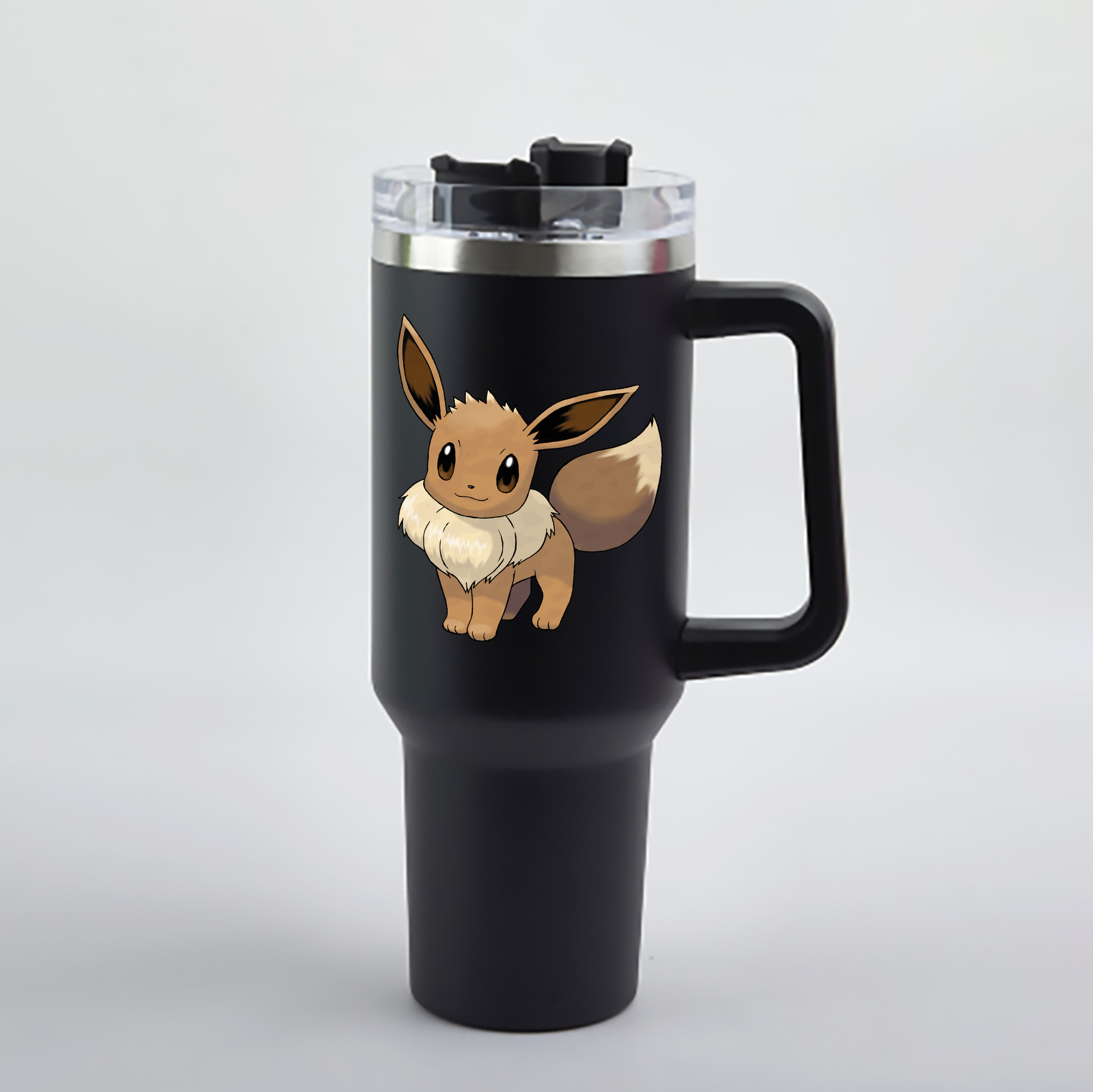 （画像用） ポケットモンスター Pokémon 1200mL車用タンブラー - クリスタルステッカー（プラスチックストロー付き）
