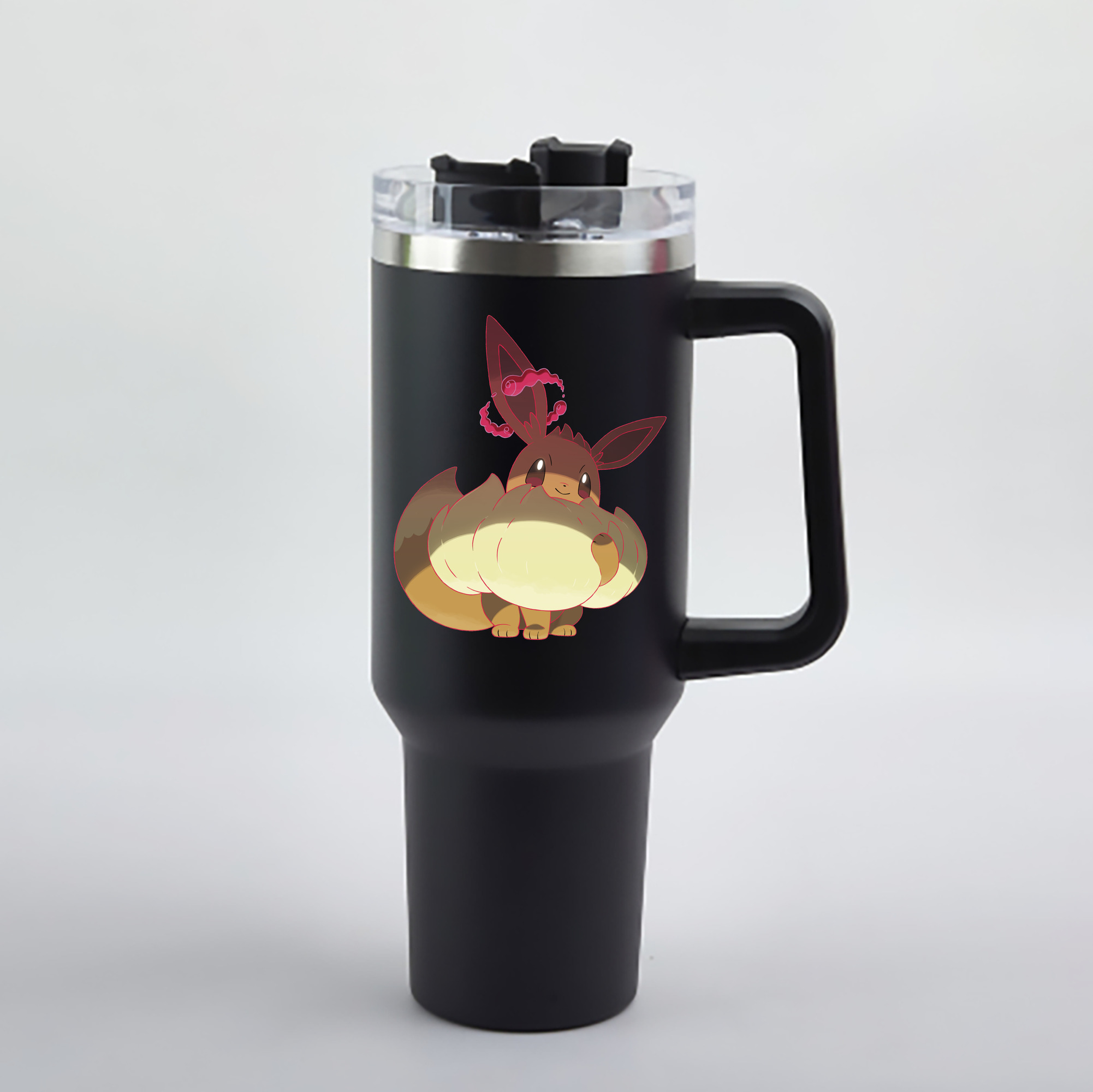 （画像用） ポケットモンスター Pokémon 1200mL車用タンブラー - クリスタルステッカー（プラスチックストロー付き）