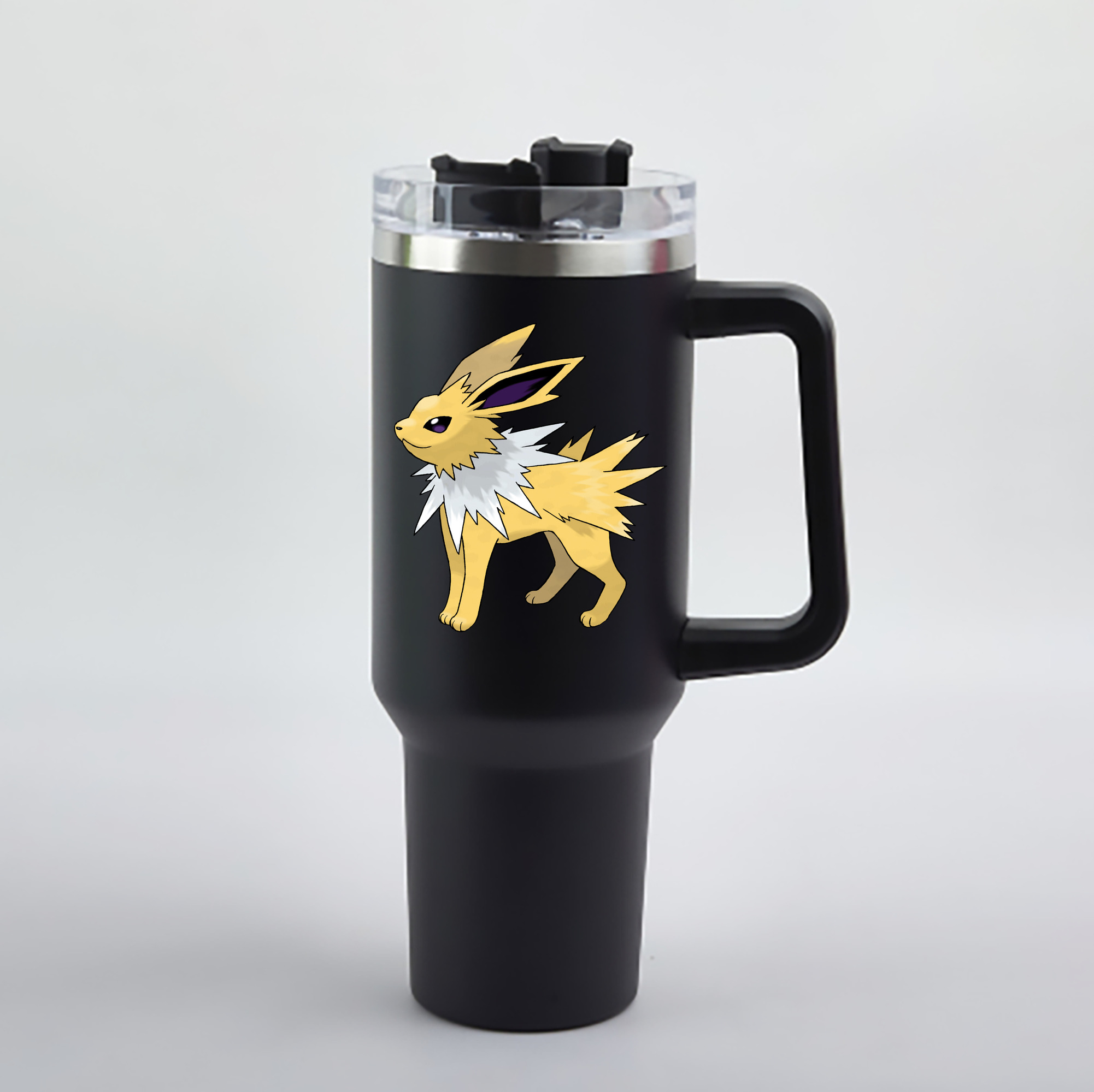 （画像用） ポケットモンスター Pokémon 1200mL車用タンブラー - クリスタルステッカー（プラスチックストロー付き）