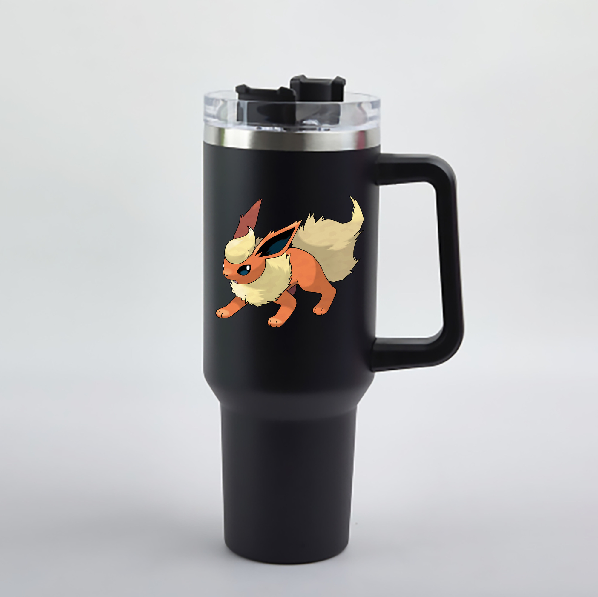 （画像用） ポケットモンスター Pokémon 1200mL車用タンブラー - クリスタルステッカー（プラスチックストロー付き）