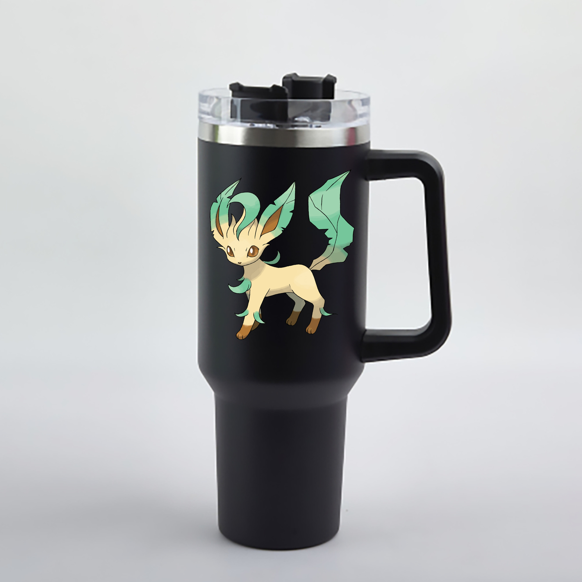 （画像用） ポケットモンスター Pokémon 1200mL車用タンブラー - クリスタルステッカー（プラスチックストロー付き）