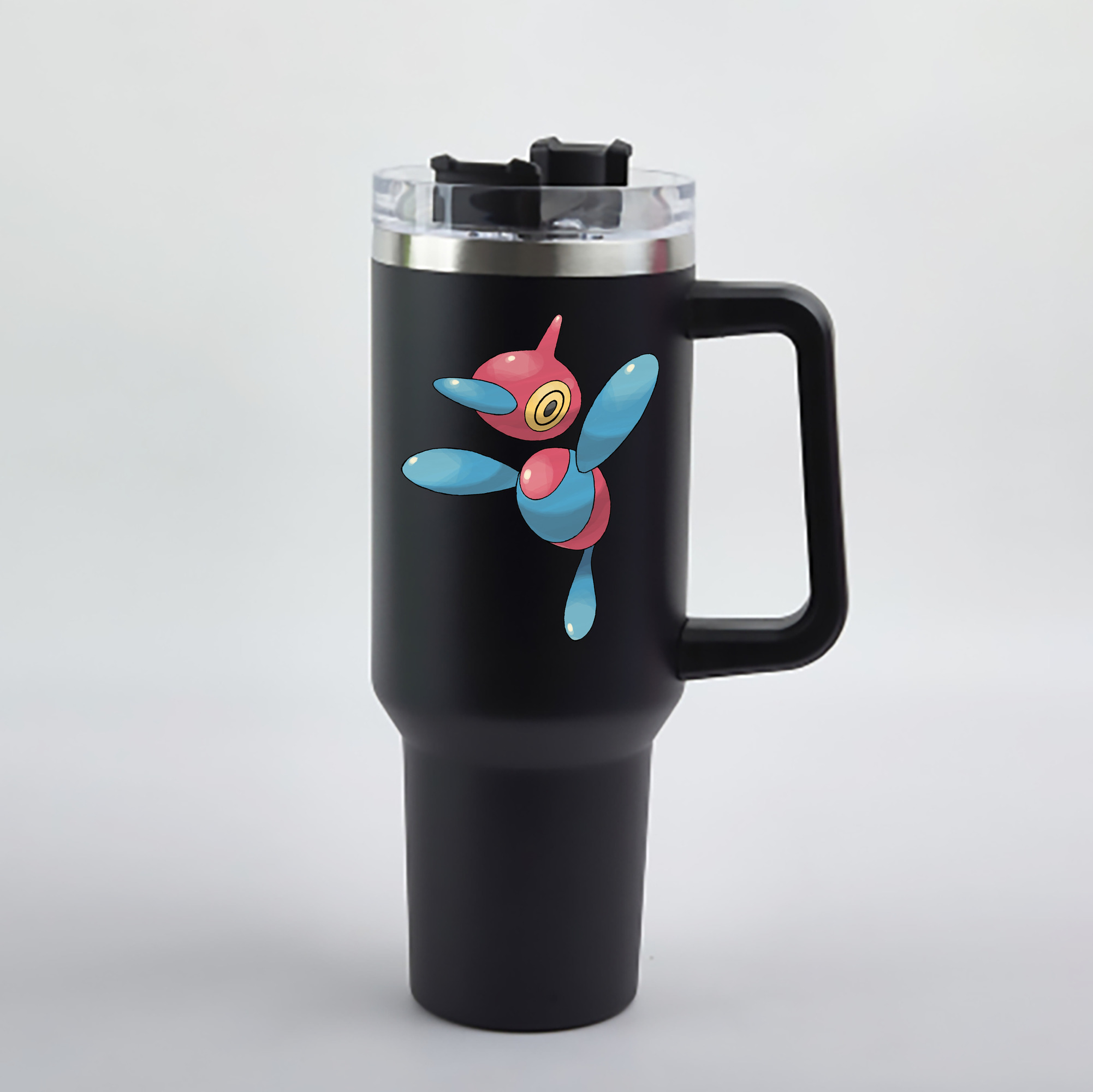（画像用） ポケットモンスター Pokémon 1200mL車用タンブラー - クリスタルステッカー（プラスチックストロー付き）