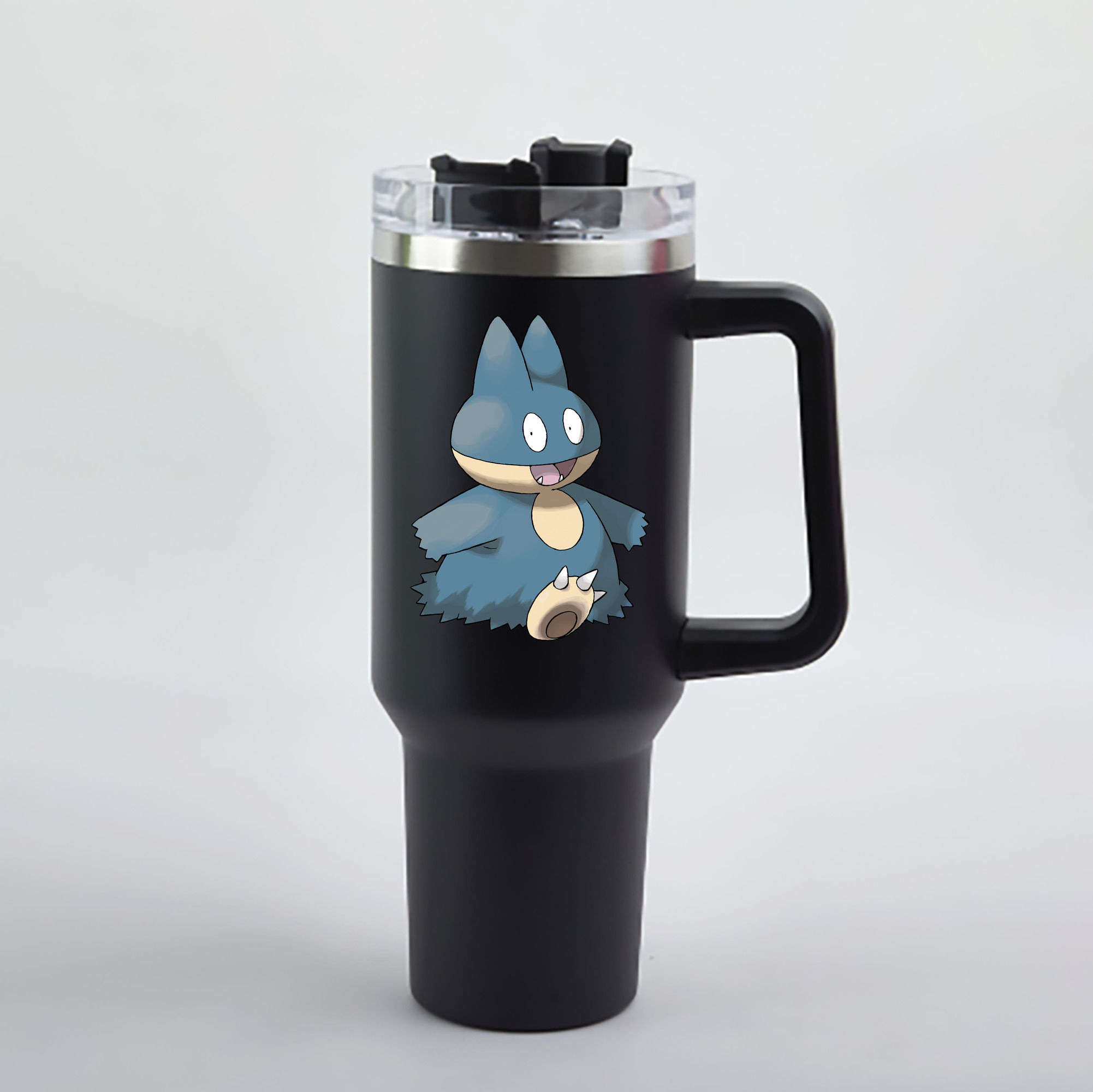 （画像用） ポケットモンスター Pokémon 1200mL車用タンブラー - クリスタルステッカー（プラスチックストロー付き）