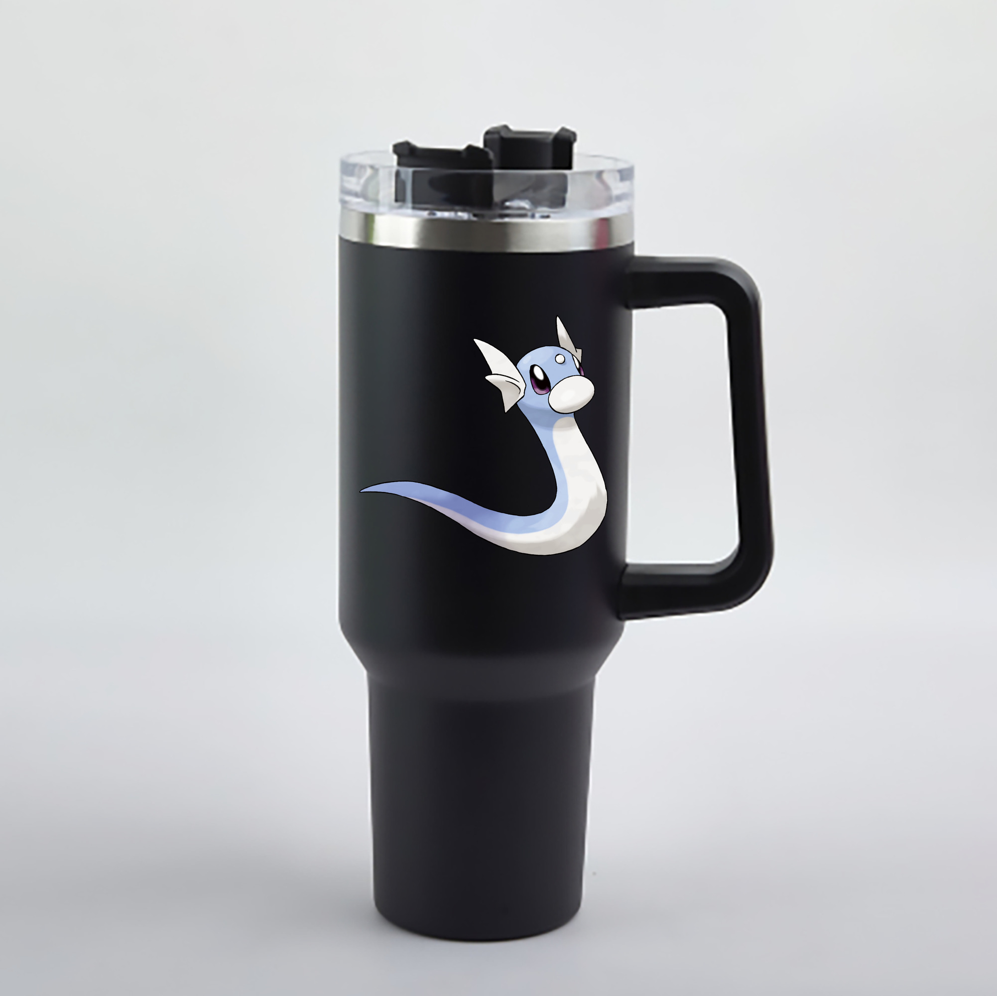 （画像用） ポケットモンスター Pokémon 1200mL車用タンブラー - クリスタルステッカー（プラスチックストロー付き）