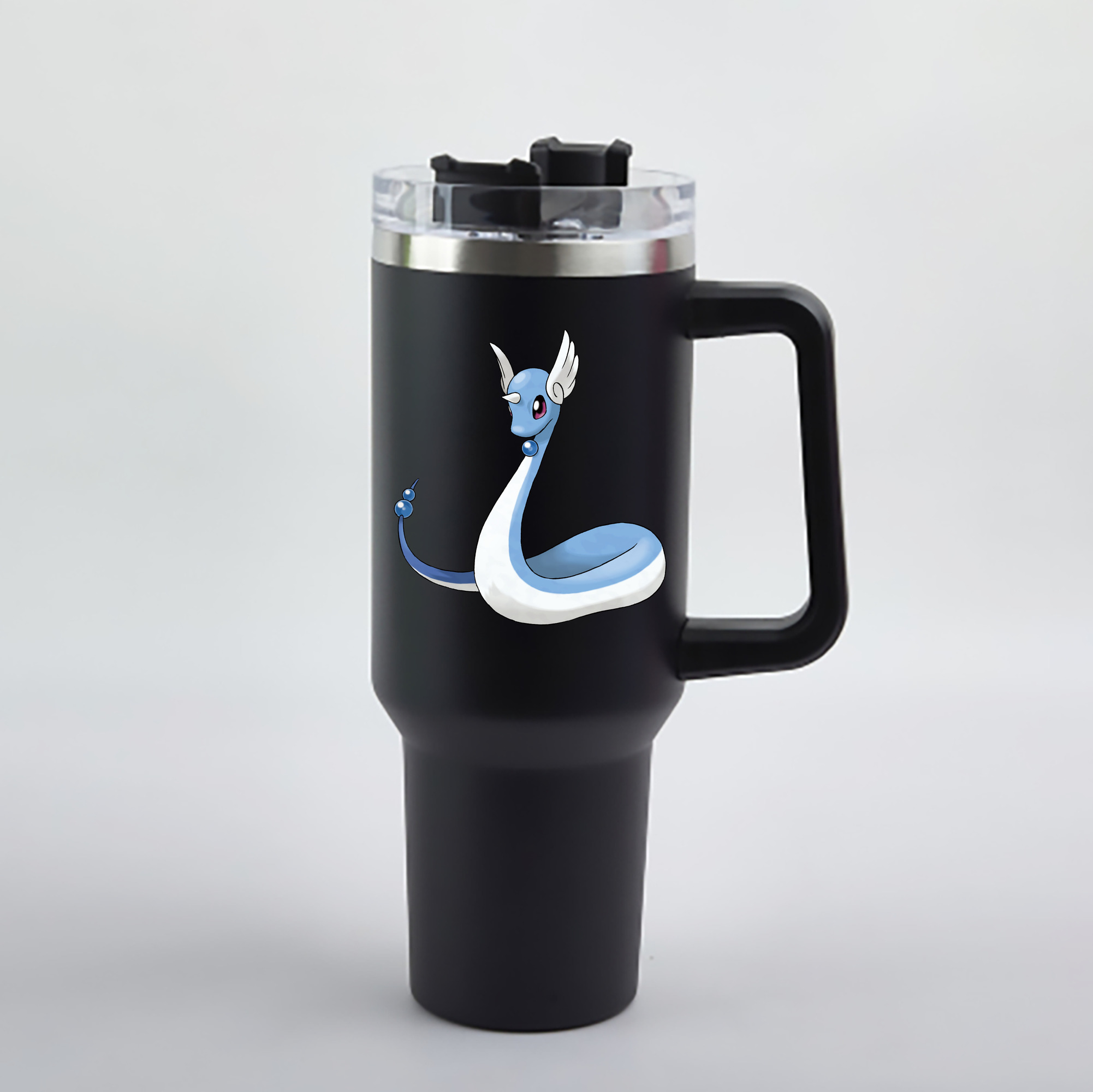 （画像用） ポケットモンスター Pokémon 1200mL車用タンブラー - クリスタルステッカー（プラスチックストロー付き）