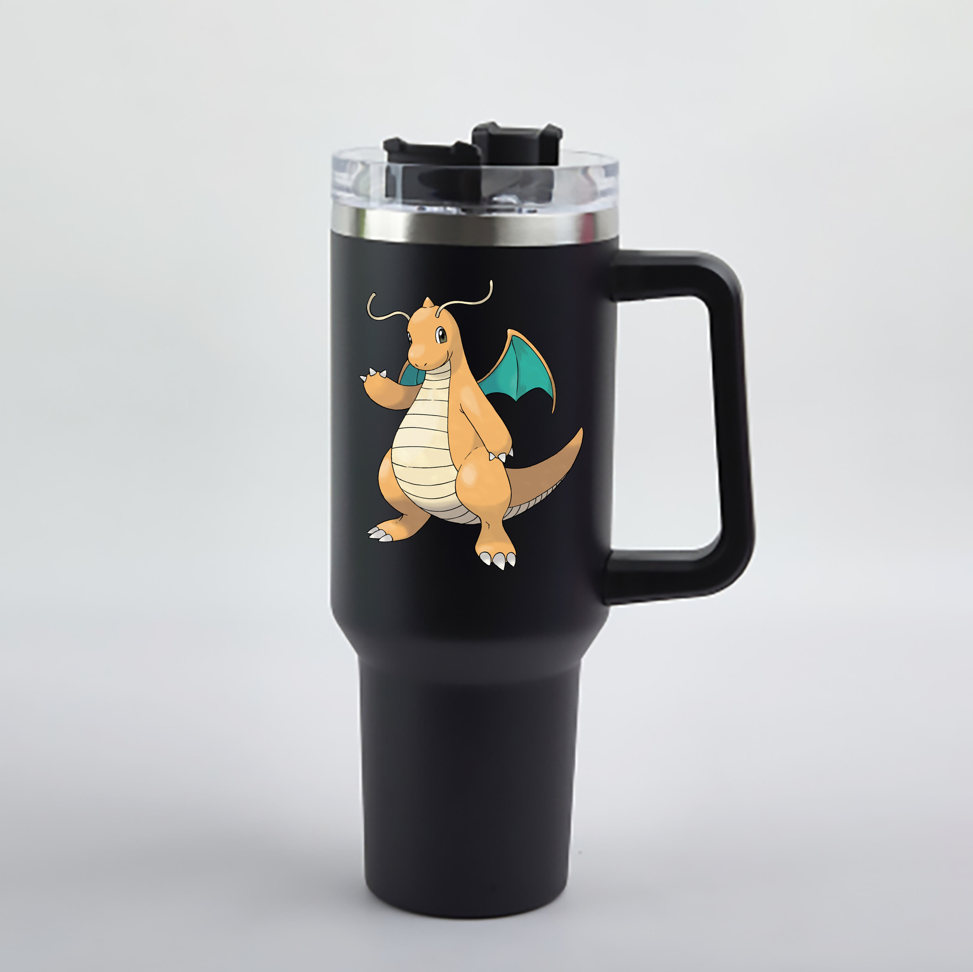 （画像用） ポケットモンスター Pokémon 1200mL車用タンブラー - クリスタルステッカー（プラスチックストロー付き）