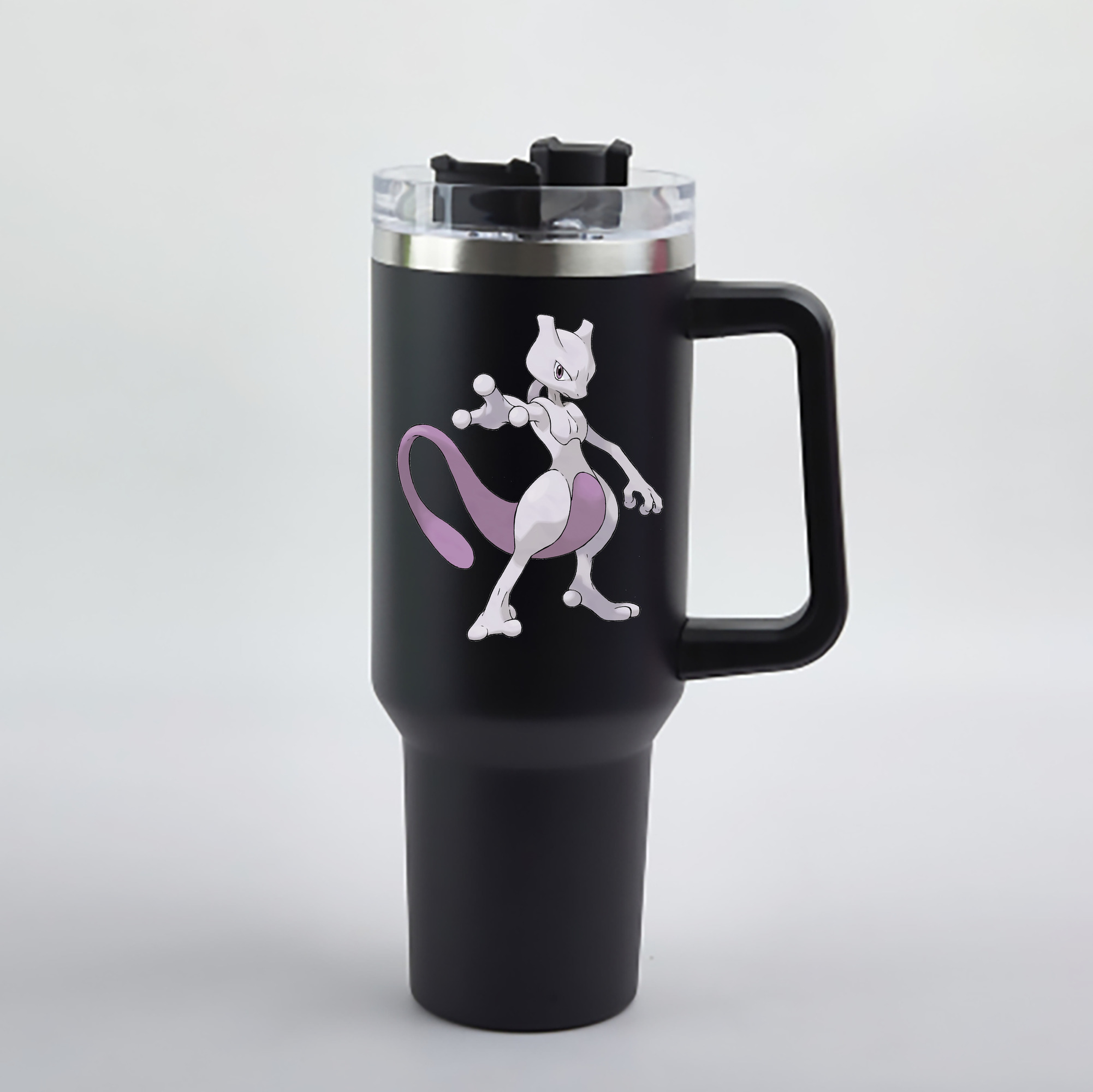 （画像用） ポケットモンスター Pokémon 1200mL車用タンブラー - クリスタルステッカー（プラスチックストロー付き）