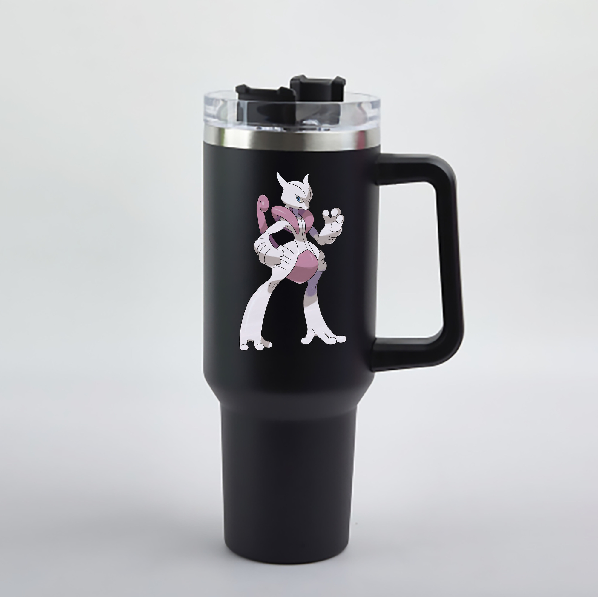 （画像用） ポケットモンスター Pokémon 1200mL車用タンブラー - クリスタルステッカー（プラスチックストロー付き）