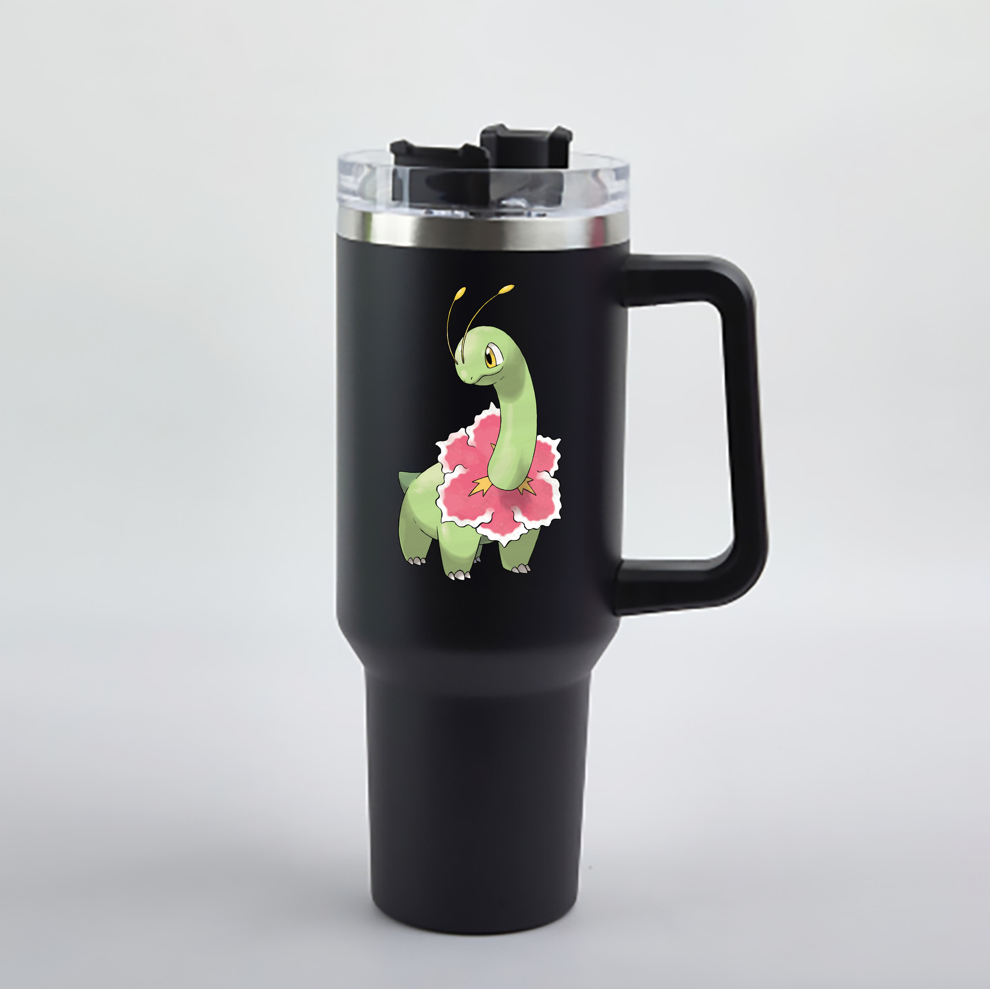 （画像用） ポケットモンスター Pokémon 1200mL車用タンブラー - クリスタルステッカー（プラスチックストロー付き）