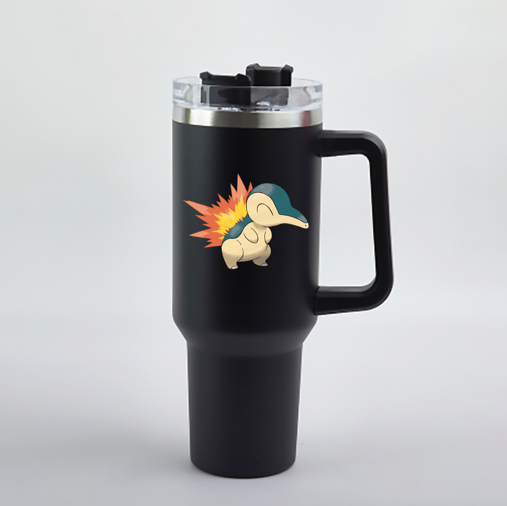 （画像用） ポケットモンスター Pokémon 1200mL車用タンブラー - クリスタルステッカー（プラスチックストロー付き）