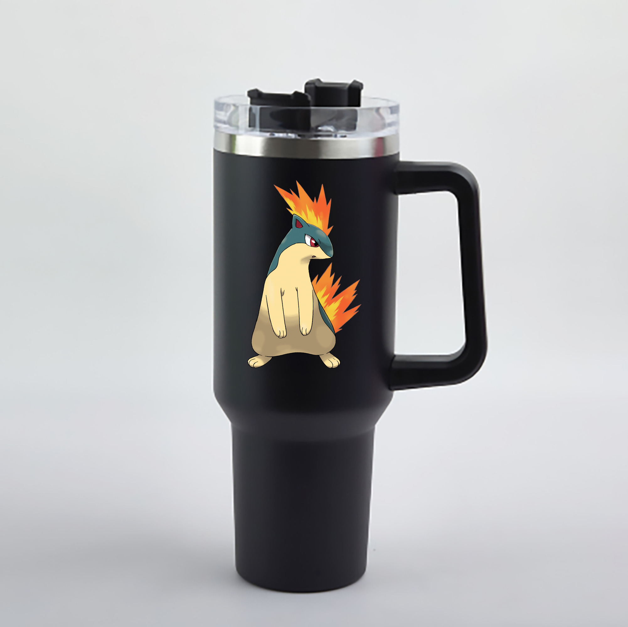 （画像用） ポケットモンスター Pokémon 1200mL車用タンブラー - クリスタルステッカー（プラスチックストロー付き）