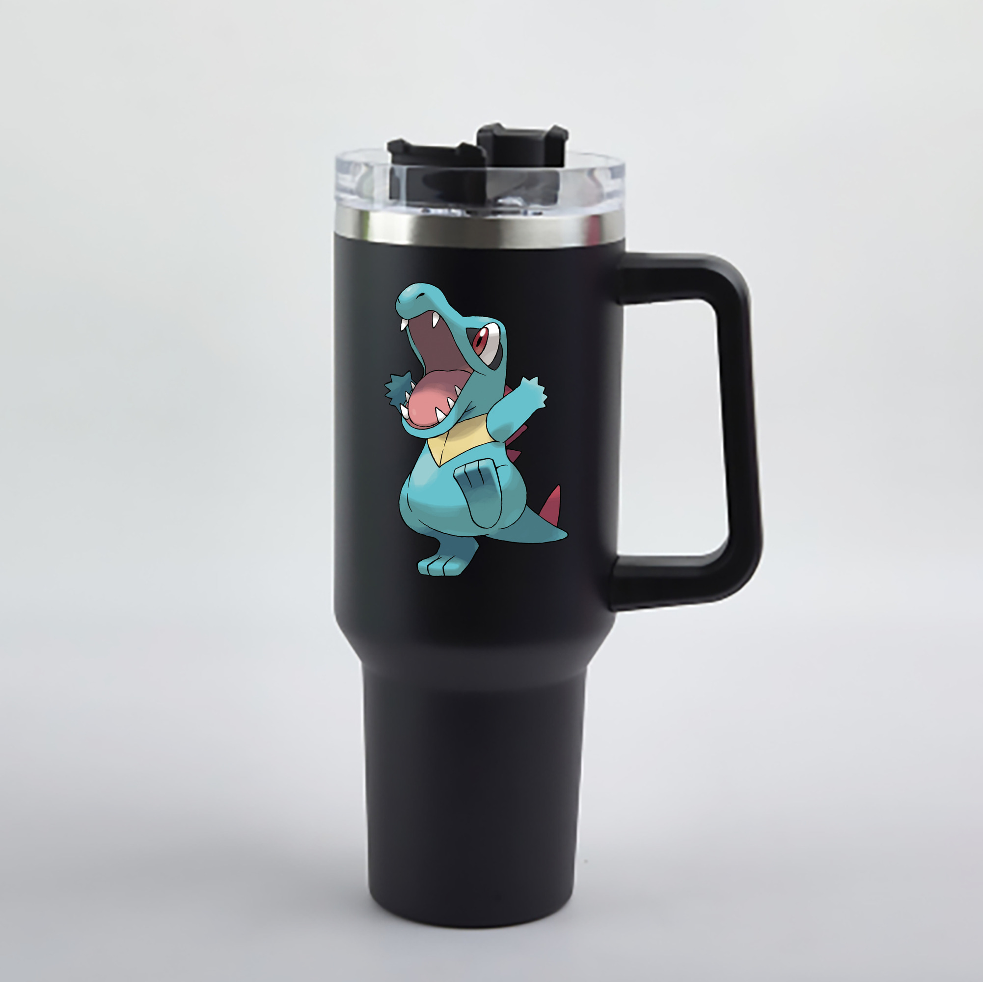 （画像用） ポケットモンスター Pokémon 1200mL車用タンブラー - クリスタルステッカー（プラスチックストロー付き）