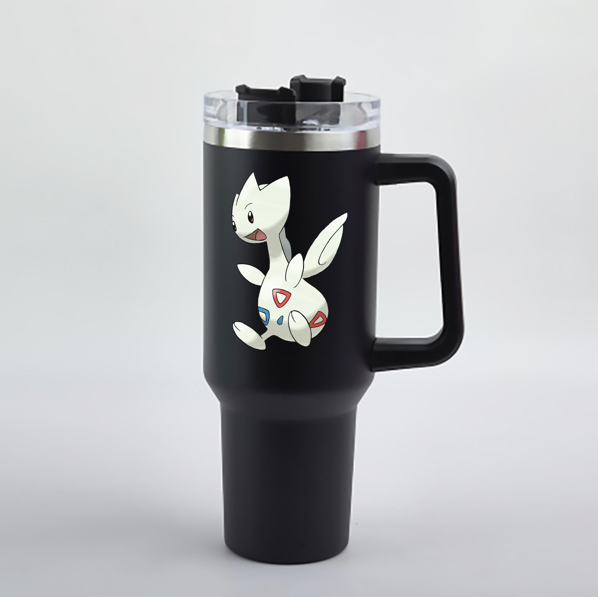 （画像用） ポケットモンスター Pokémon 1200mL車用タンブラー - クリスタルステッカー（プラスチックストロー付き）