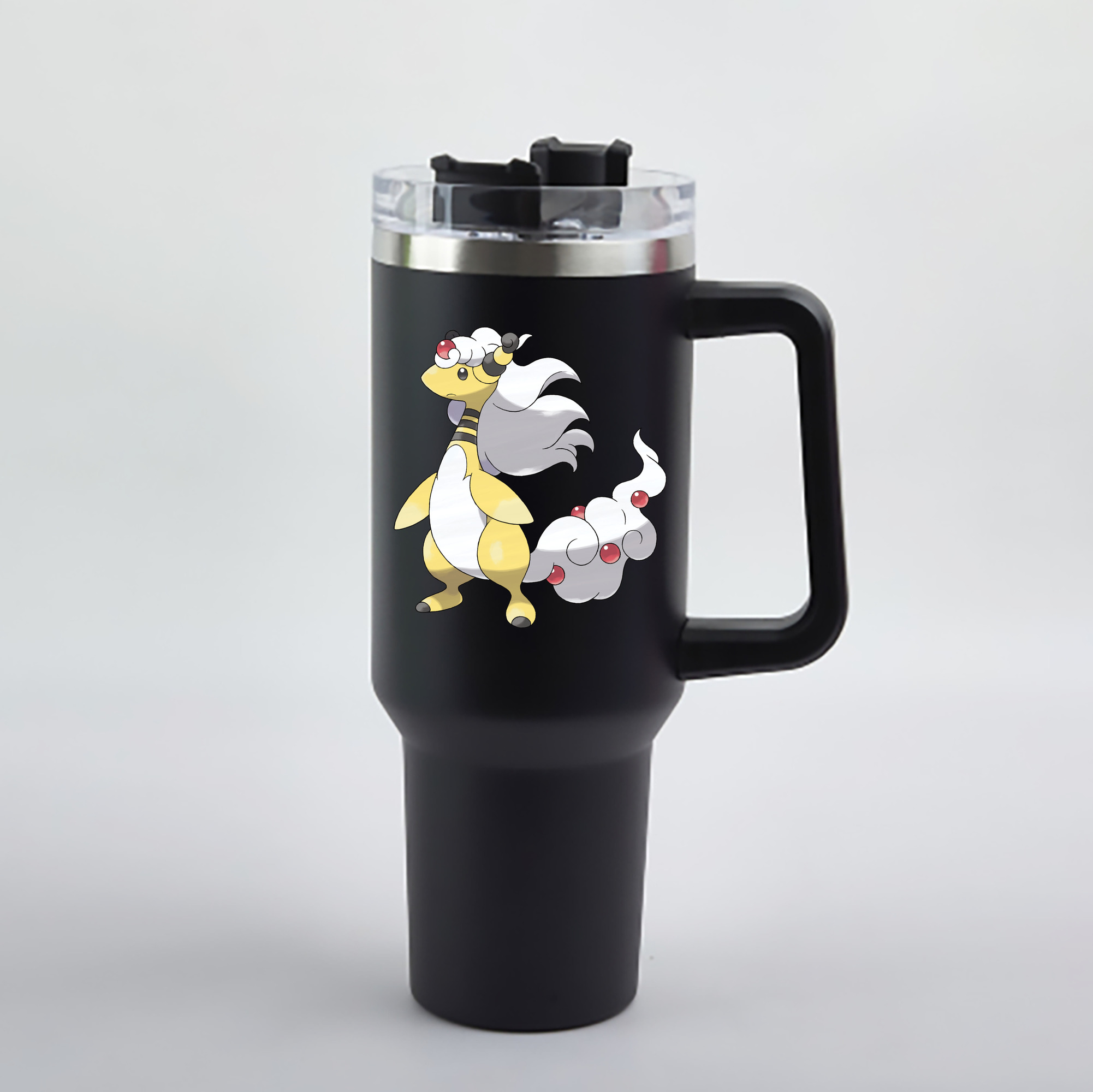 （画像用） ポケットモンスター Pokémon 1200mL車用タンブラー - クリスタルステッカー（プラスチックストロー付き）