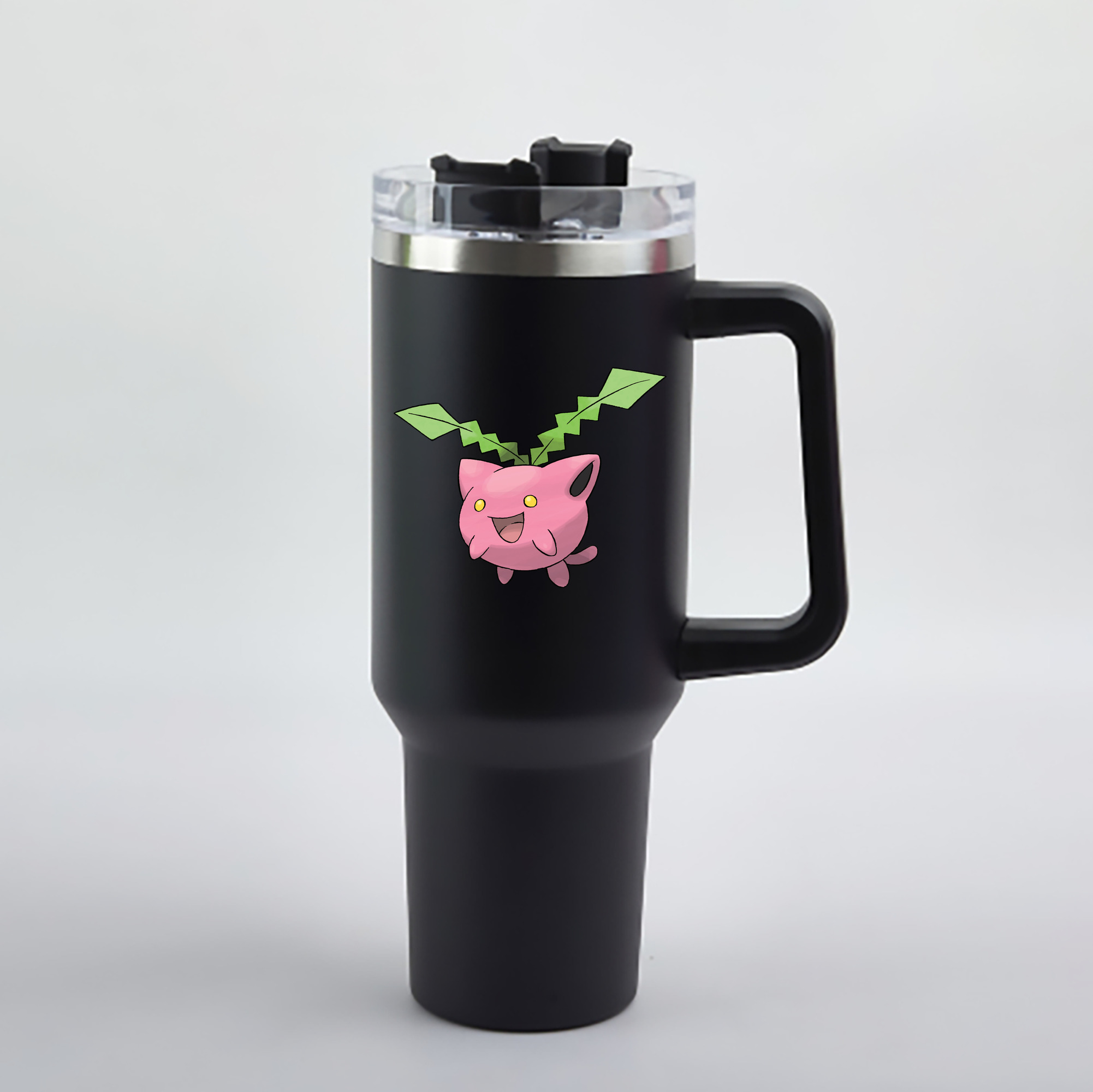 （画像用） ポケットモンスター Pokémon 1200mL車用タンブラー - クリスタルステッカー（プラスチックストロー付き）