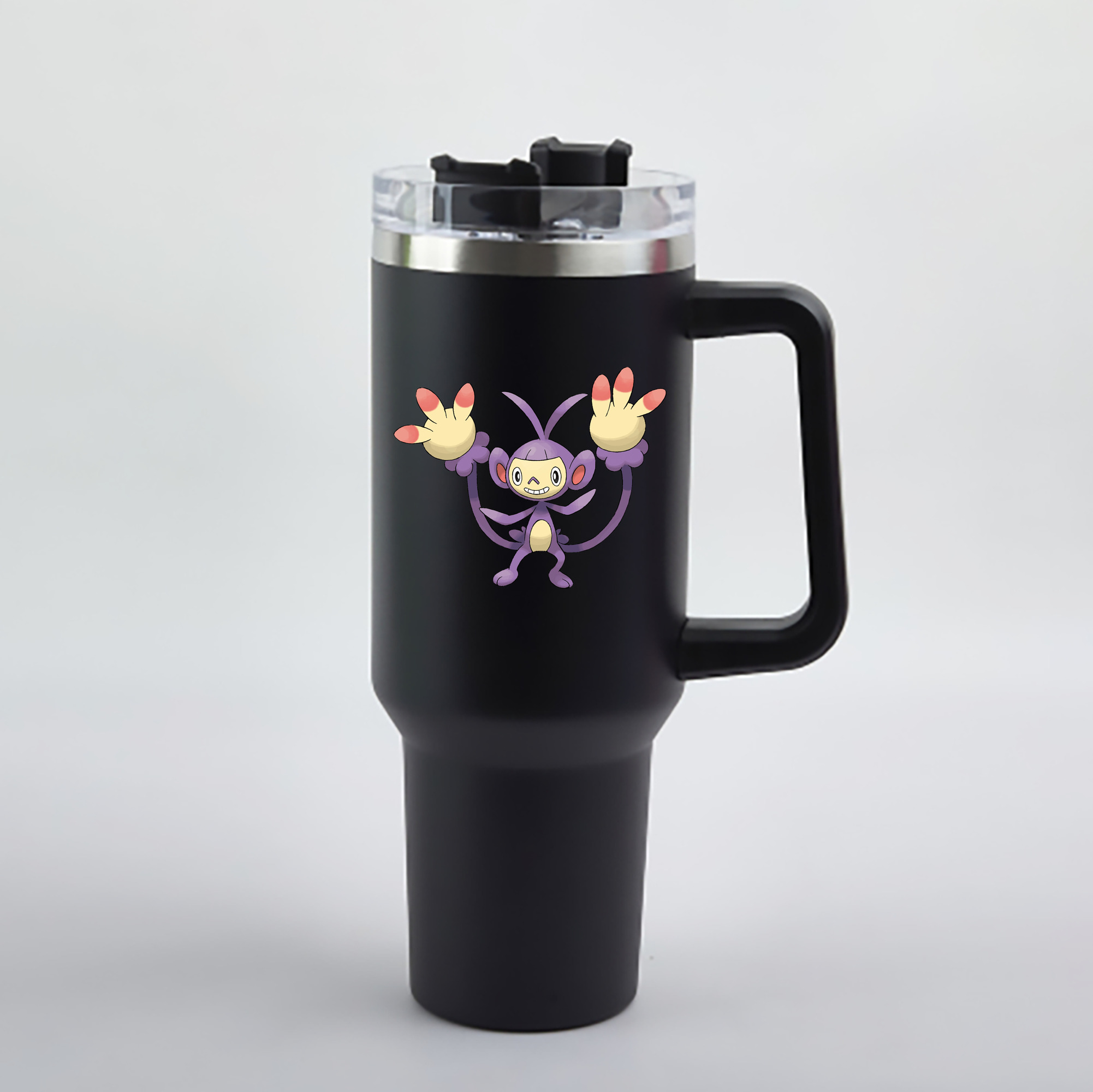 （画像用） ポケットモンスター Pokémon 1200mL車用タンブラー - クリスタルステッカー（プラスチックストロー付き）