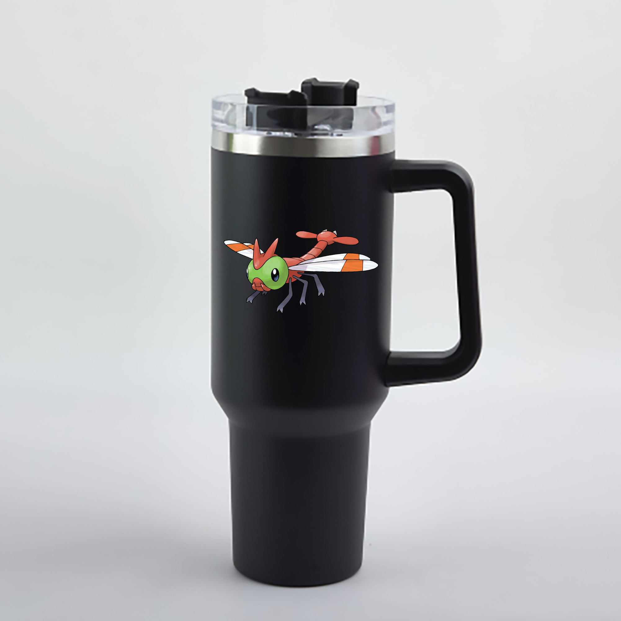 （画像用） ポケットモンスター Pokémon 1200mL車用タンブラー - クリスタルステッカー（プラスチックストロー付き）